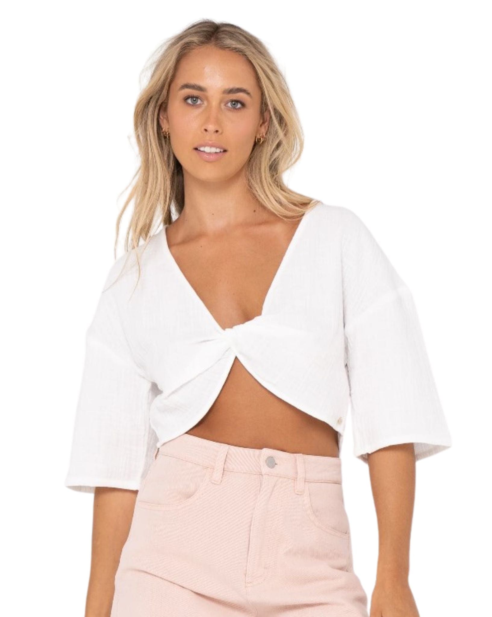 Rusty Womens Somewhere Twisted Reversible Top