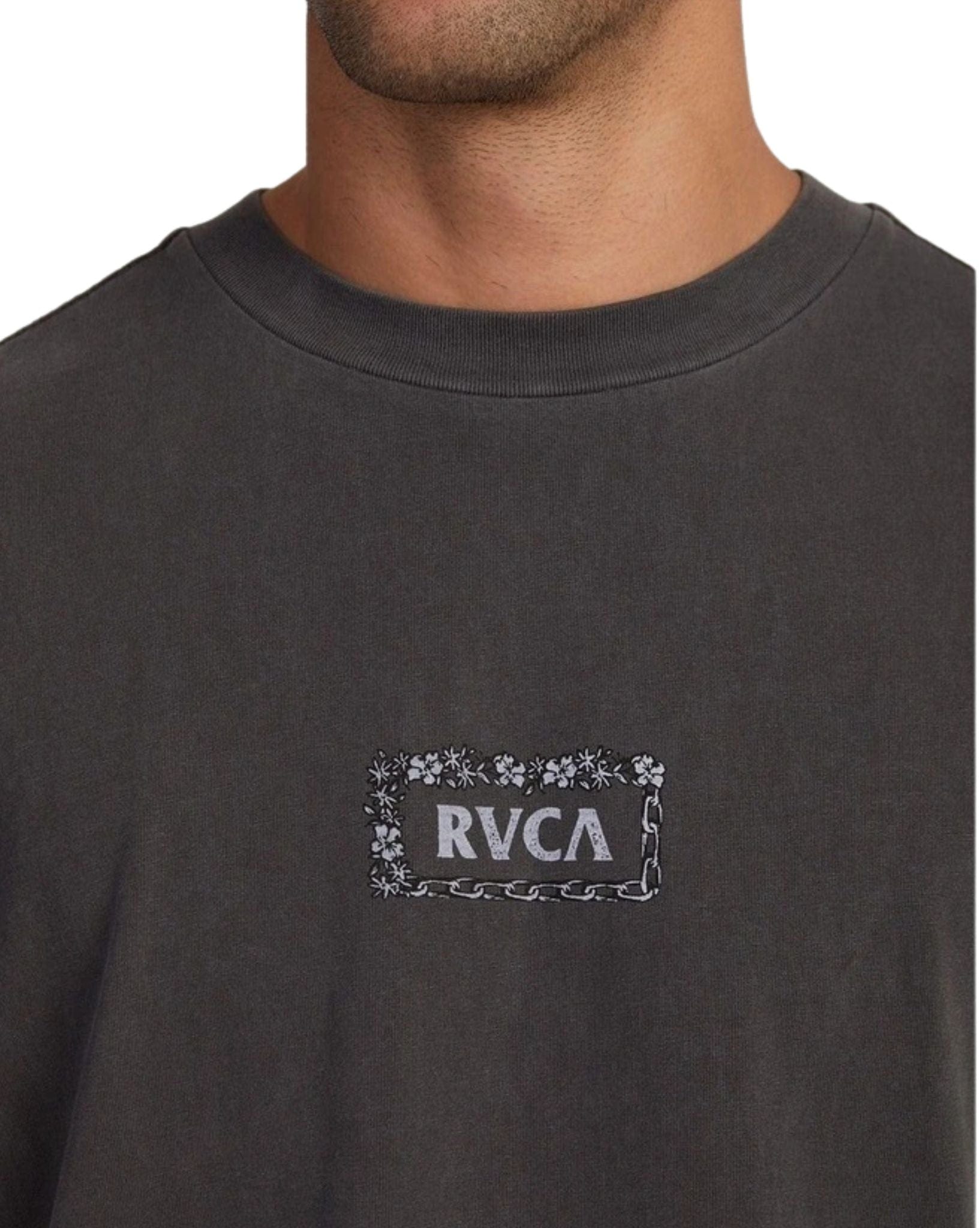 RVCA Mens Break Away Muscle - Washed Black