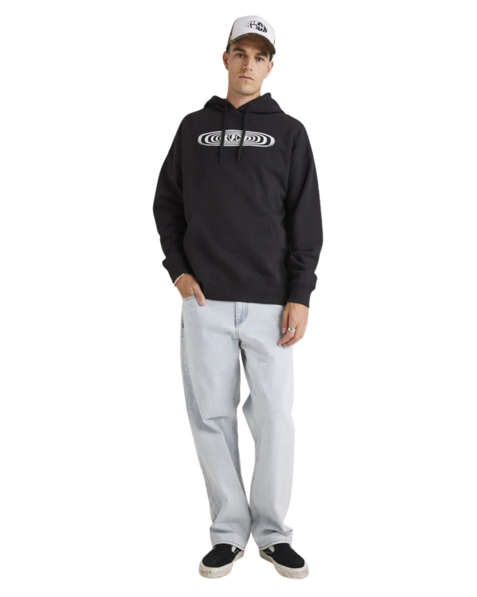 RVCA Mens RVCA Pulse Hoodie - Black