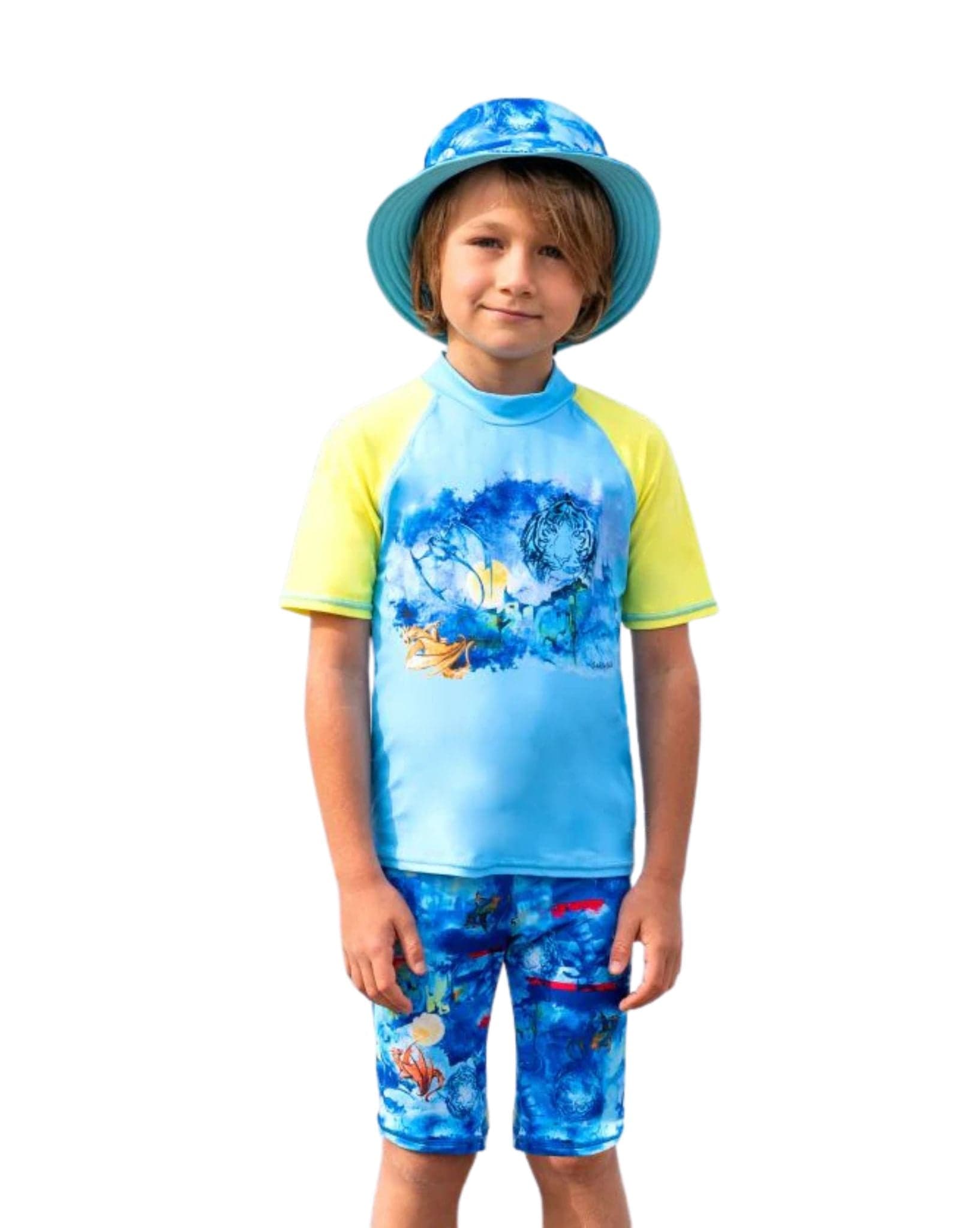 Salty Ink Boys Cosmik Dragon Sunhat