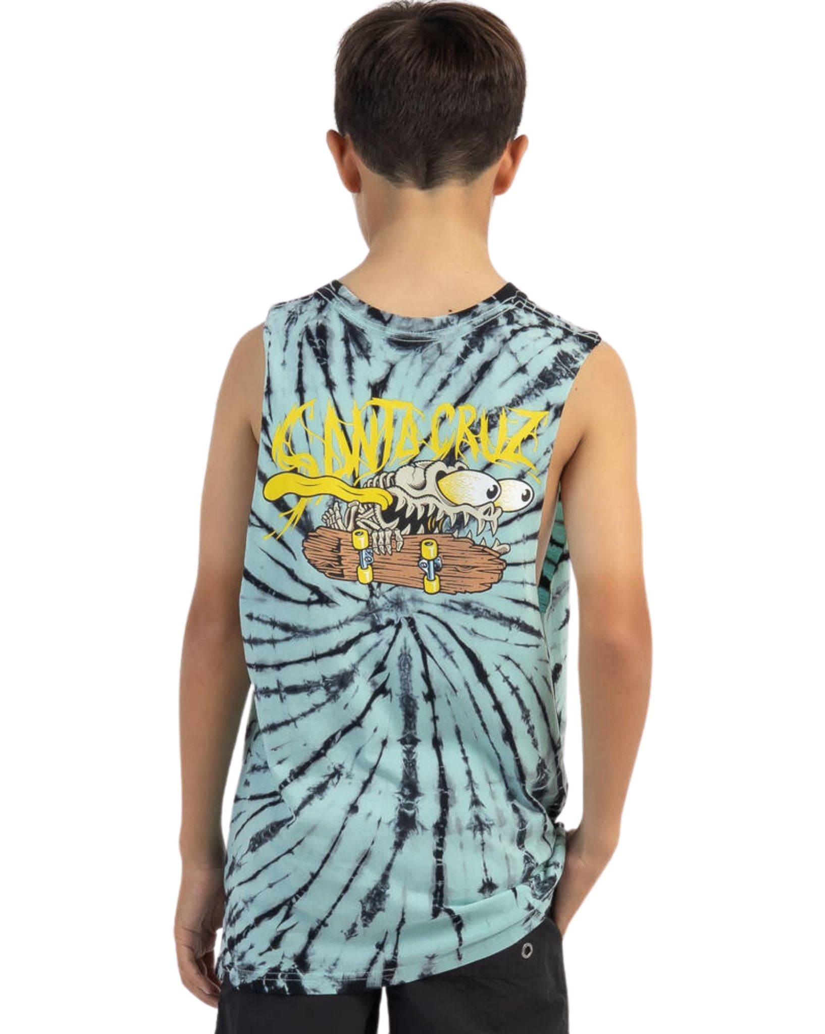 Santa Cruz Boys Bone Slasher Tie Dye Muscle