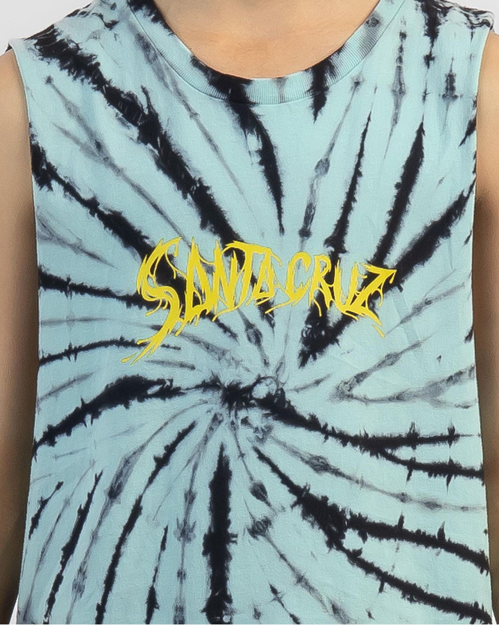 Santa Cruz Boys Bone Slasher Tie Dye Muscle