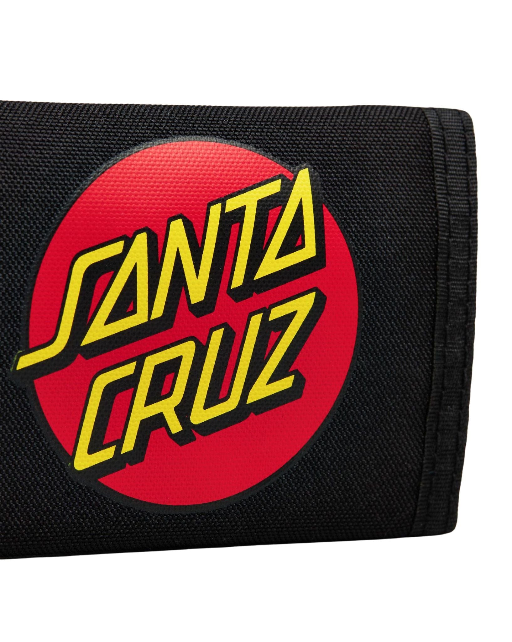 Santa Cruz Boys Classic Dot Strip Tri Fold Wallet - Black