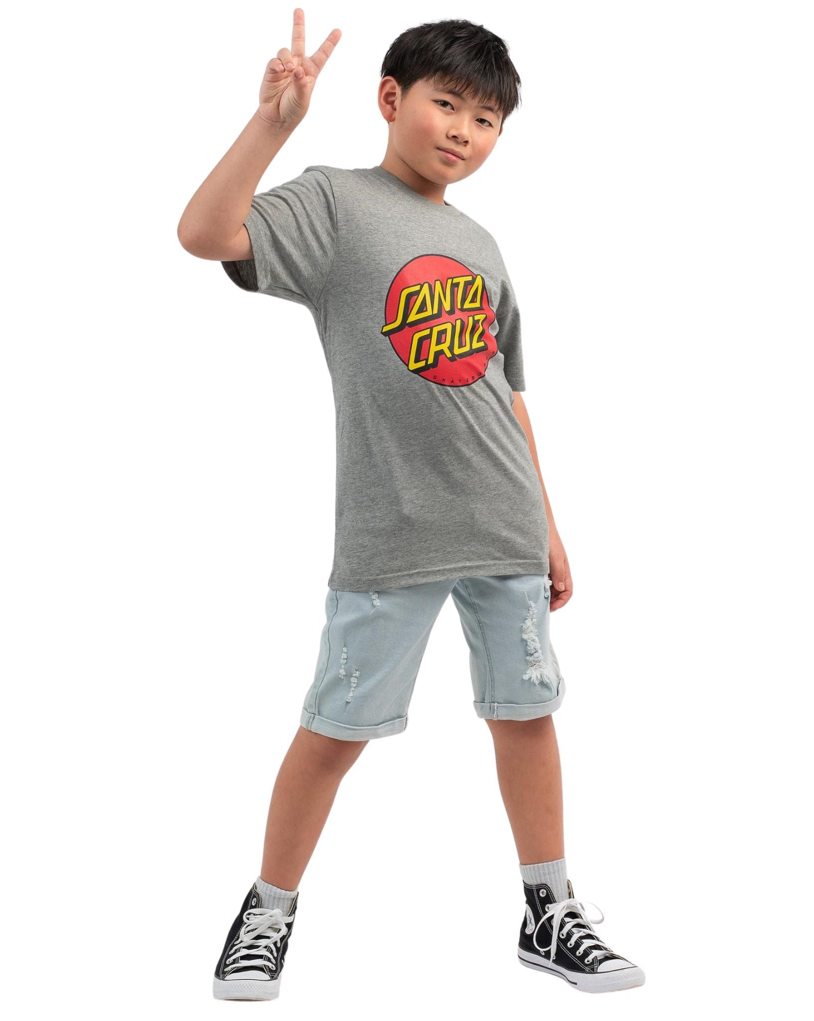 Santa Cruz Boys Classic Dot Tee