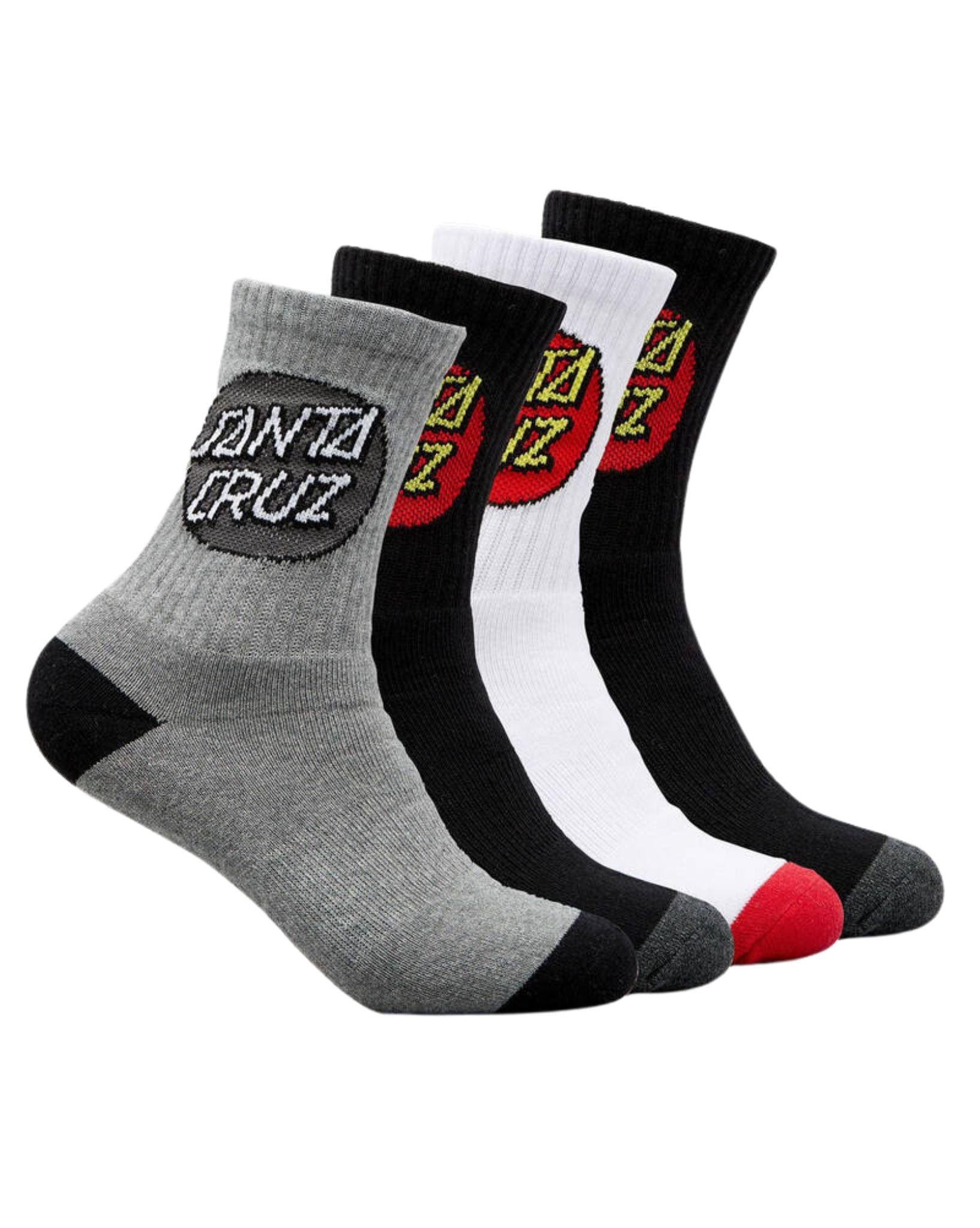 Santa Cruz Boys Cruz Youth Sock 4 Pairs