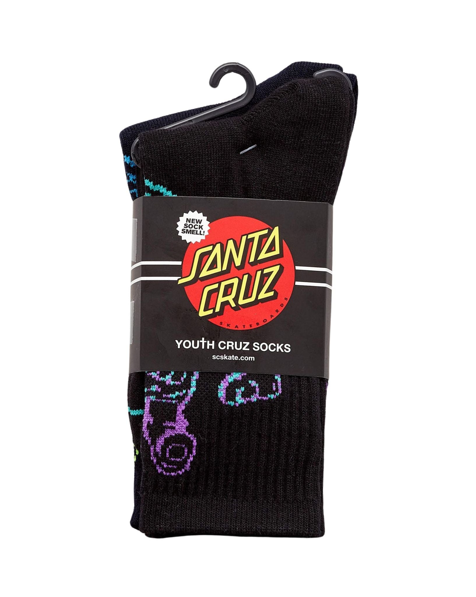 Santa Cruz Boys Faded Hand Socks 2 Pairs