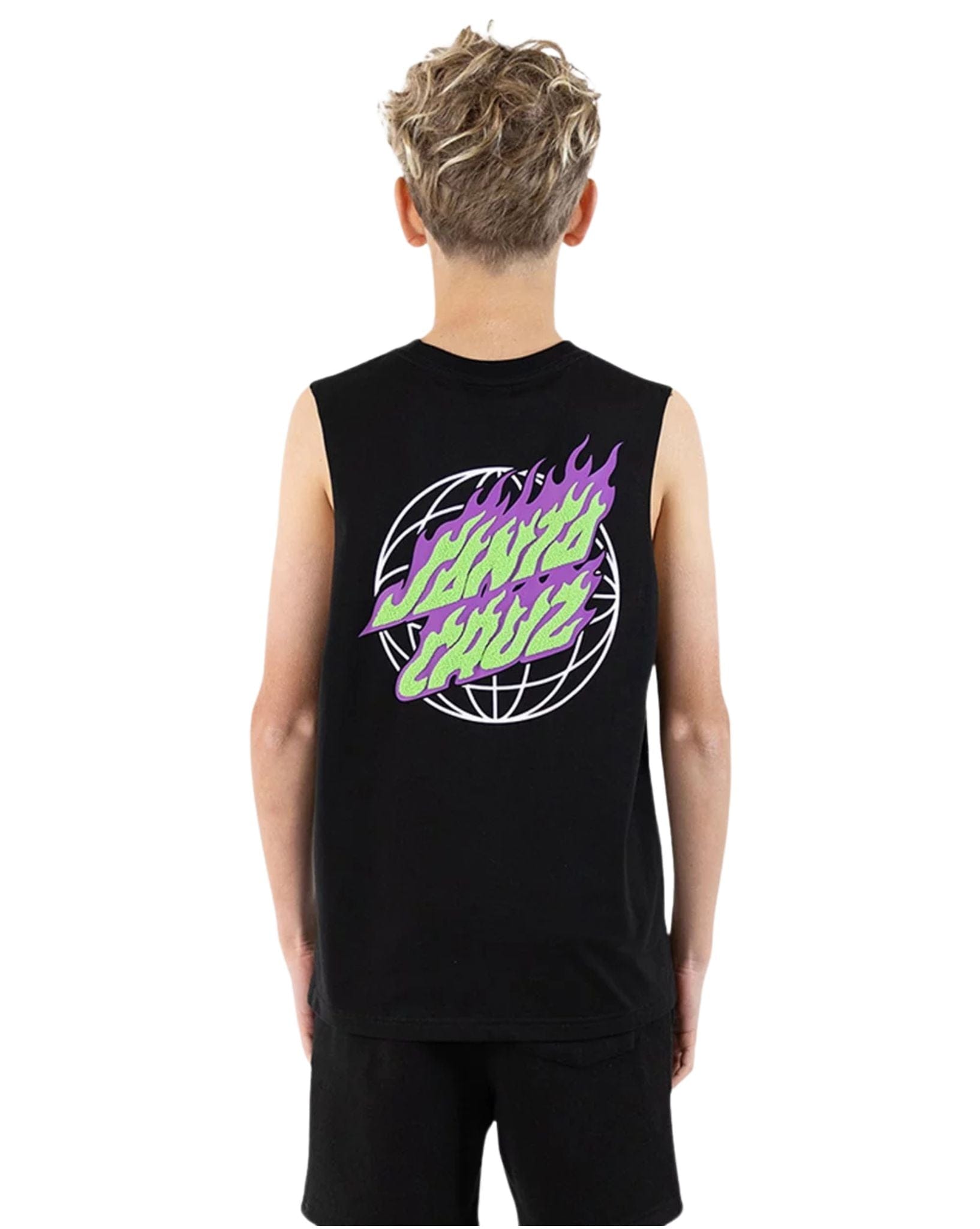 Santa Cruz Boys Global Flame Dot Muscle
