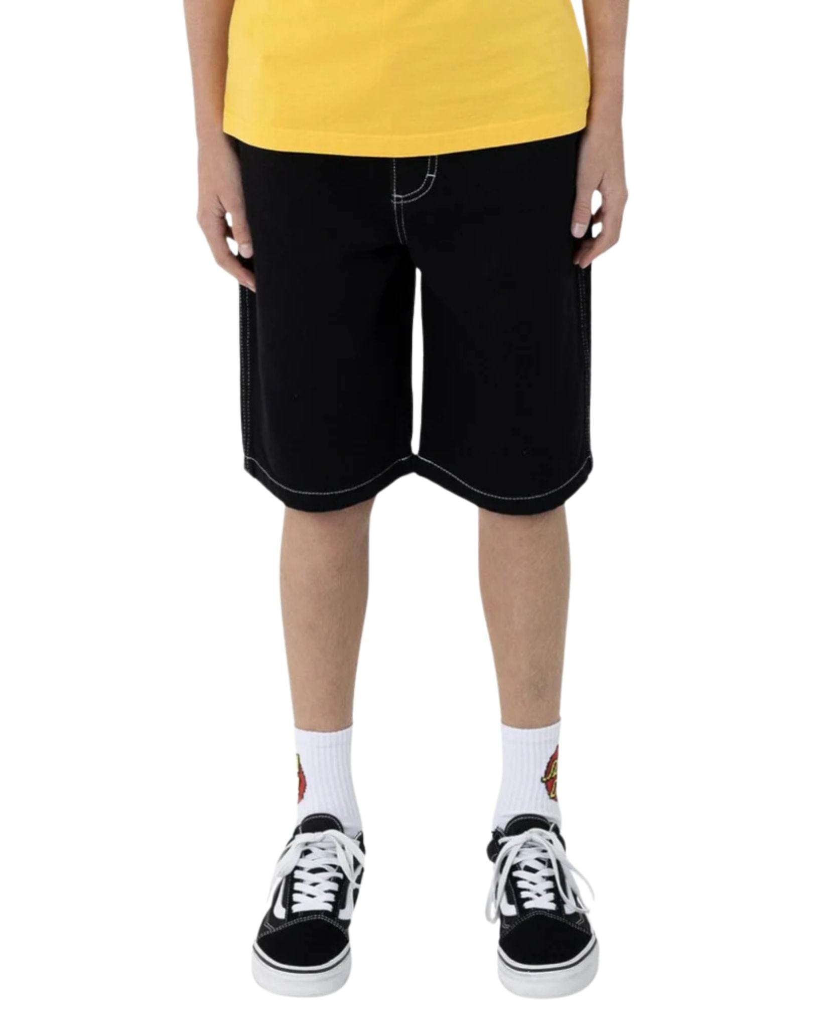 Santa Cruz Boys Global Flame Strip Short