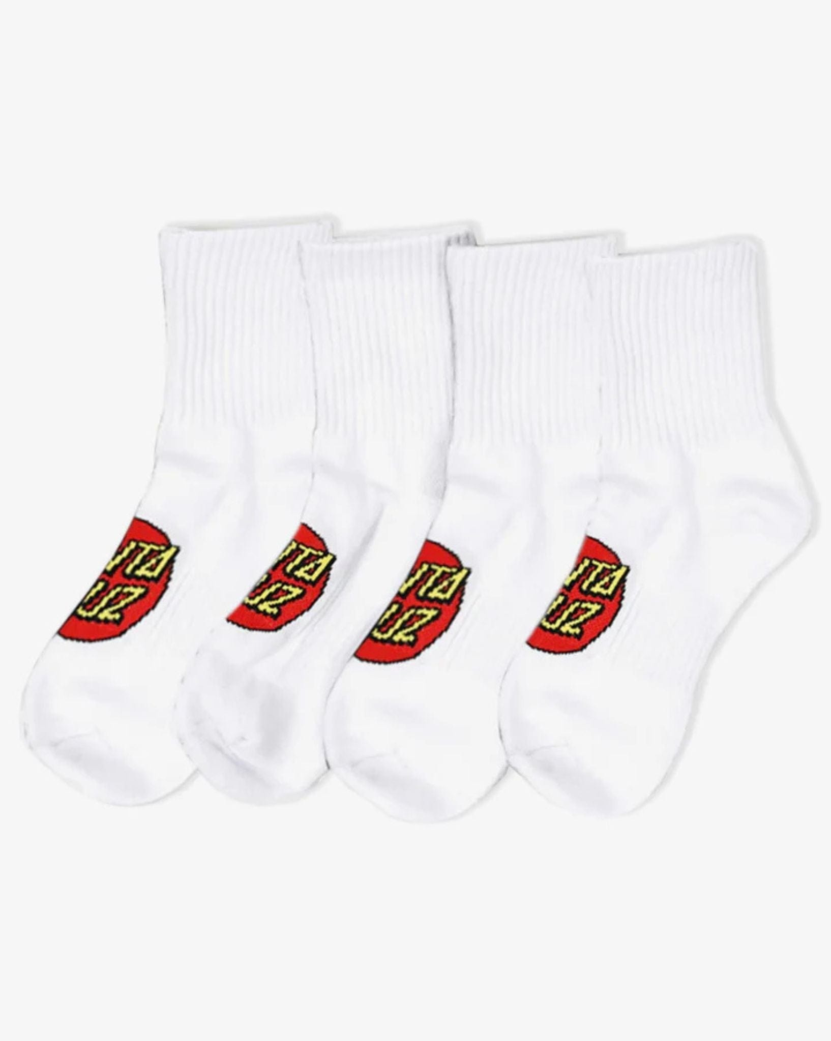 Santa Cruz Boys Junior Classic Dot Mid Sock 4Pck