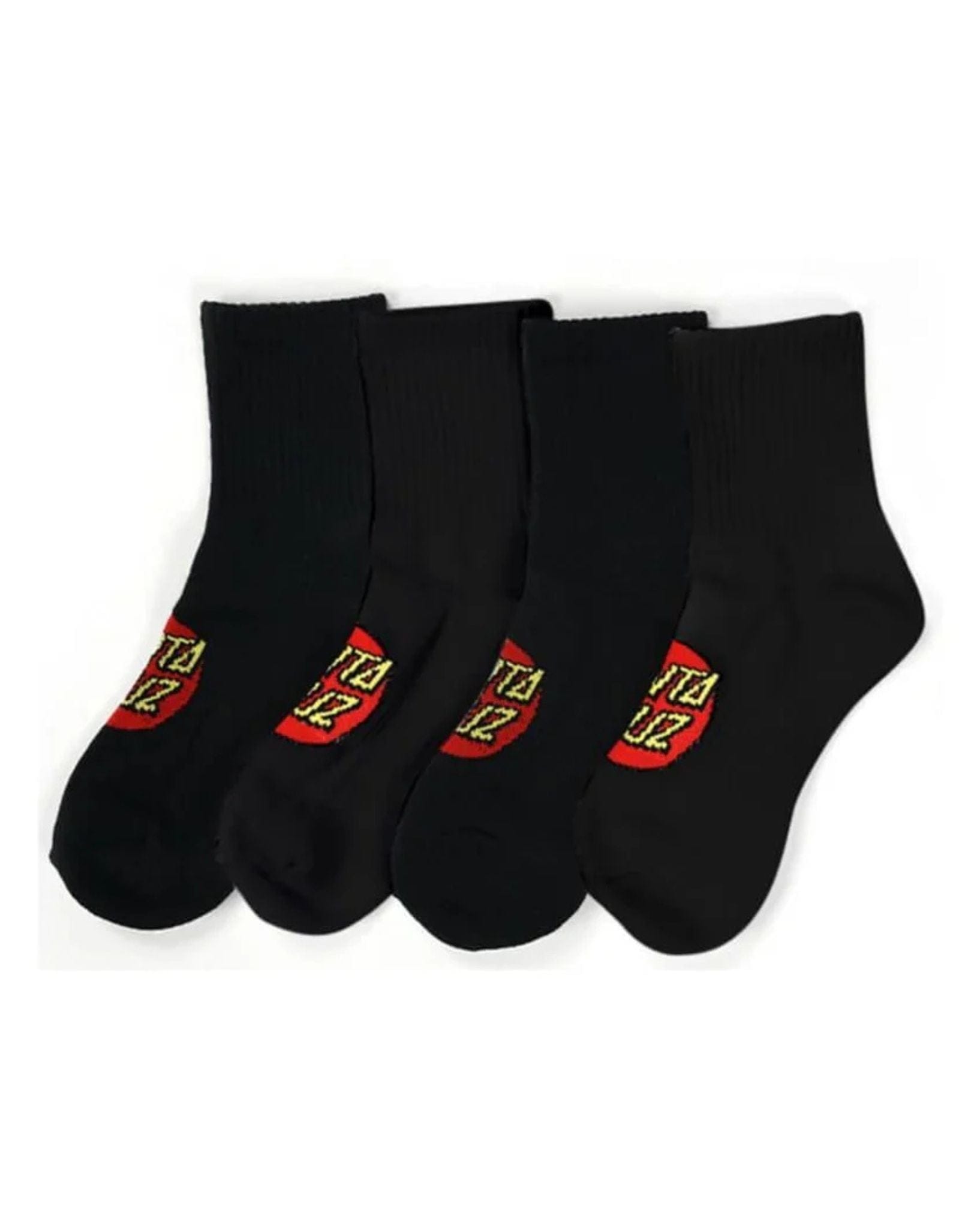 Santa Cruz Boys Junior Classic Dot Mid Sock 4Pck