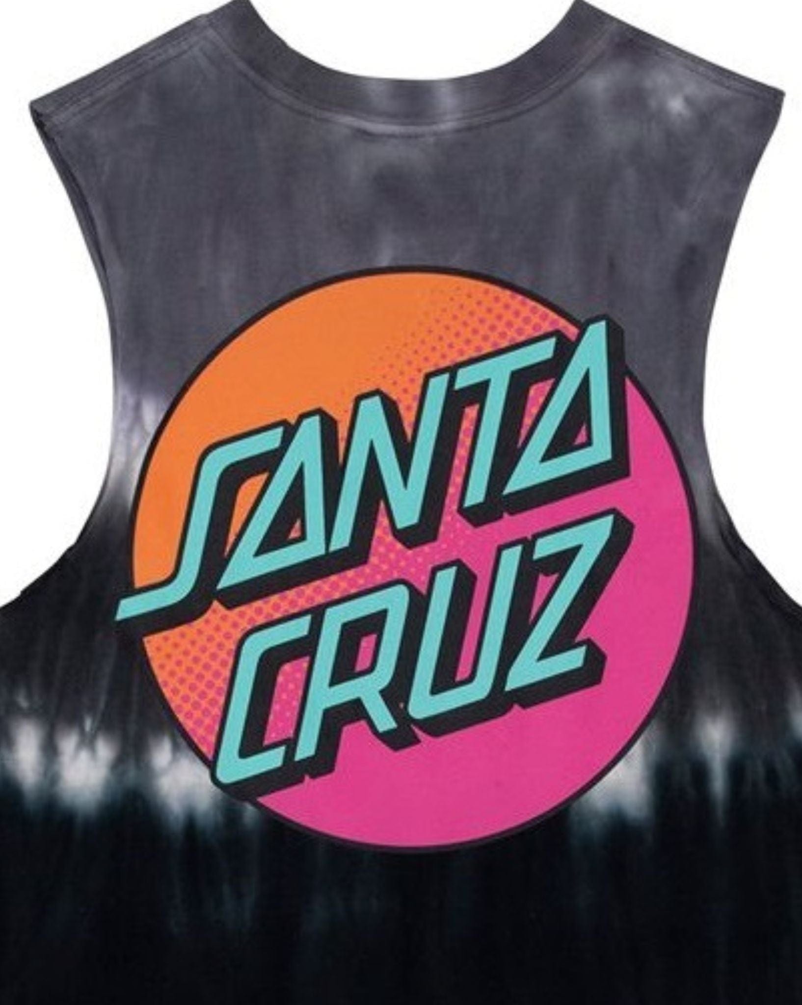 Santa Cruz Boys Pop Fade Dot Tank - Black