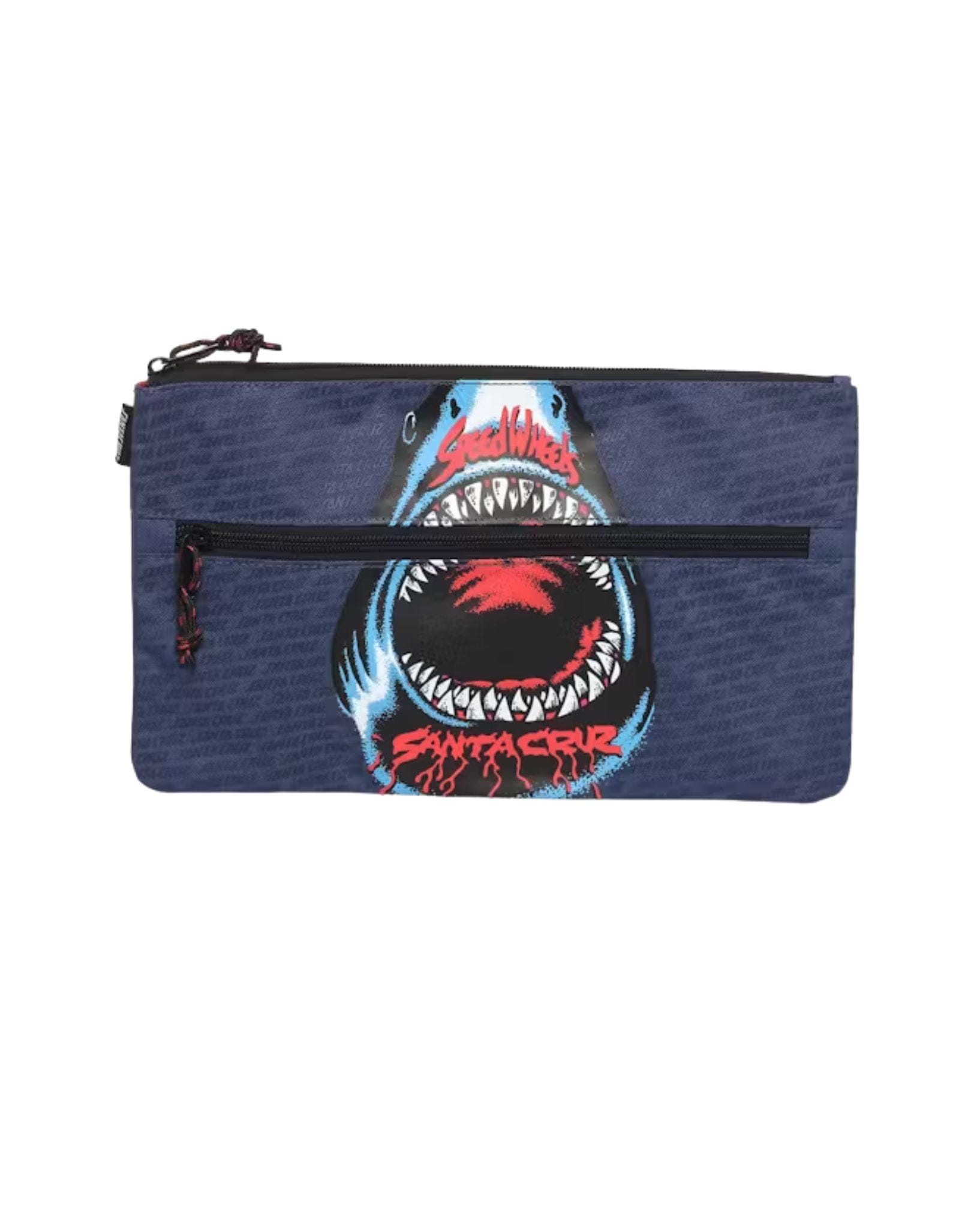 Santa Cruz Boys Speed Wheels Shark Pencil Case - Navy