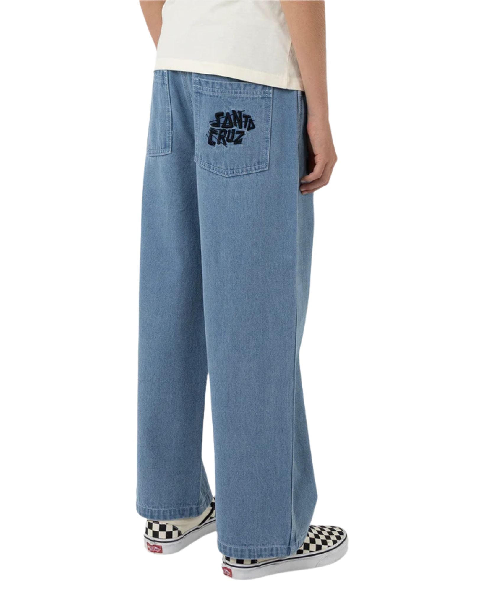 Santa Cruz Boys Yelling Stack Baggy Denim Jeans