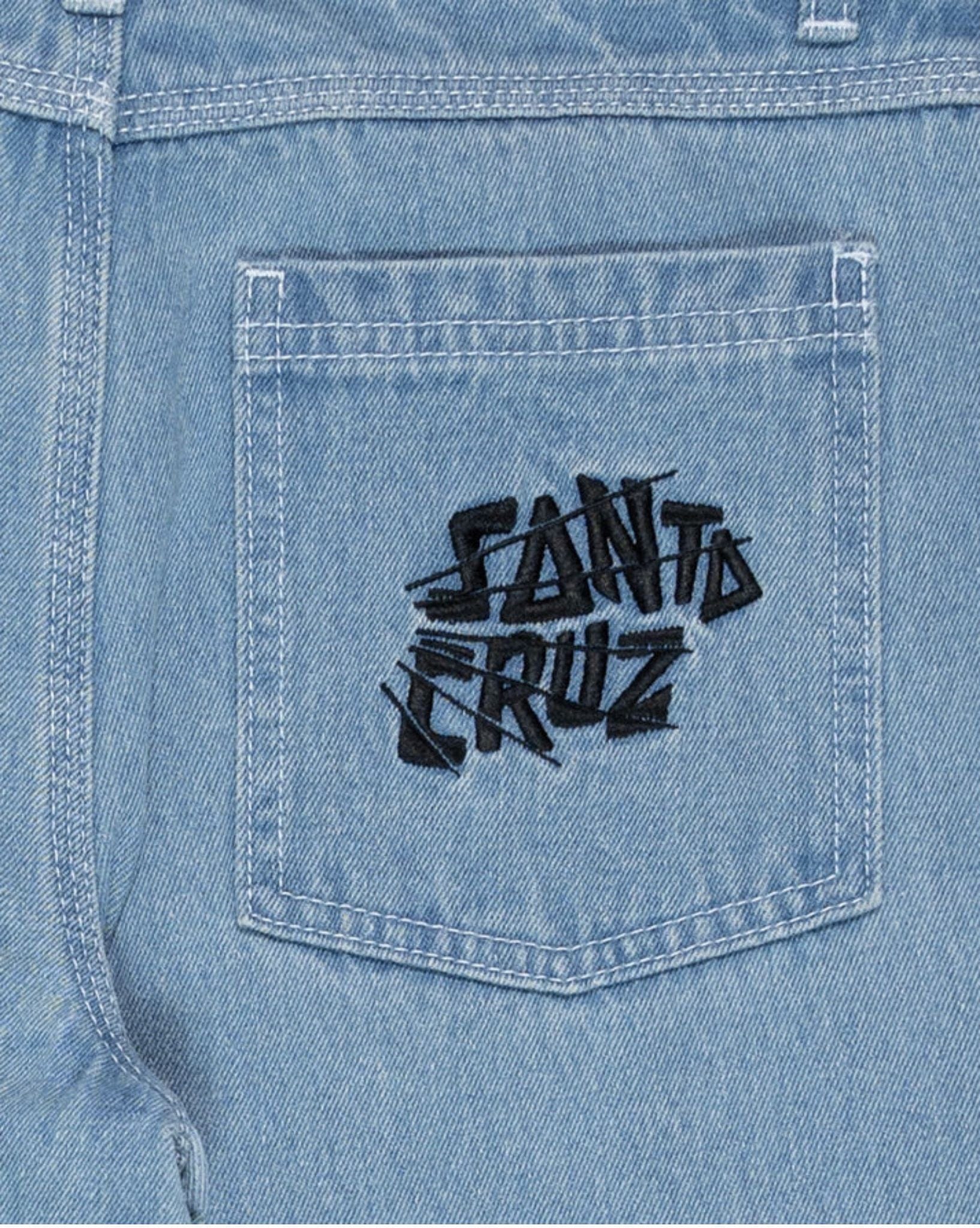 Santa Cruz Boys Yelling Stack Baggy Denim Jeans