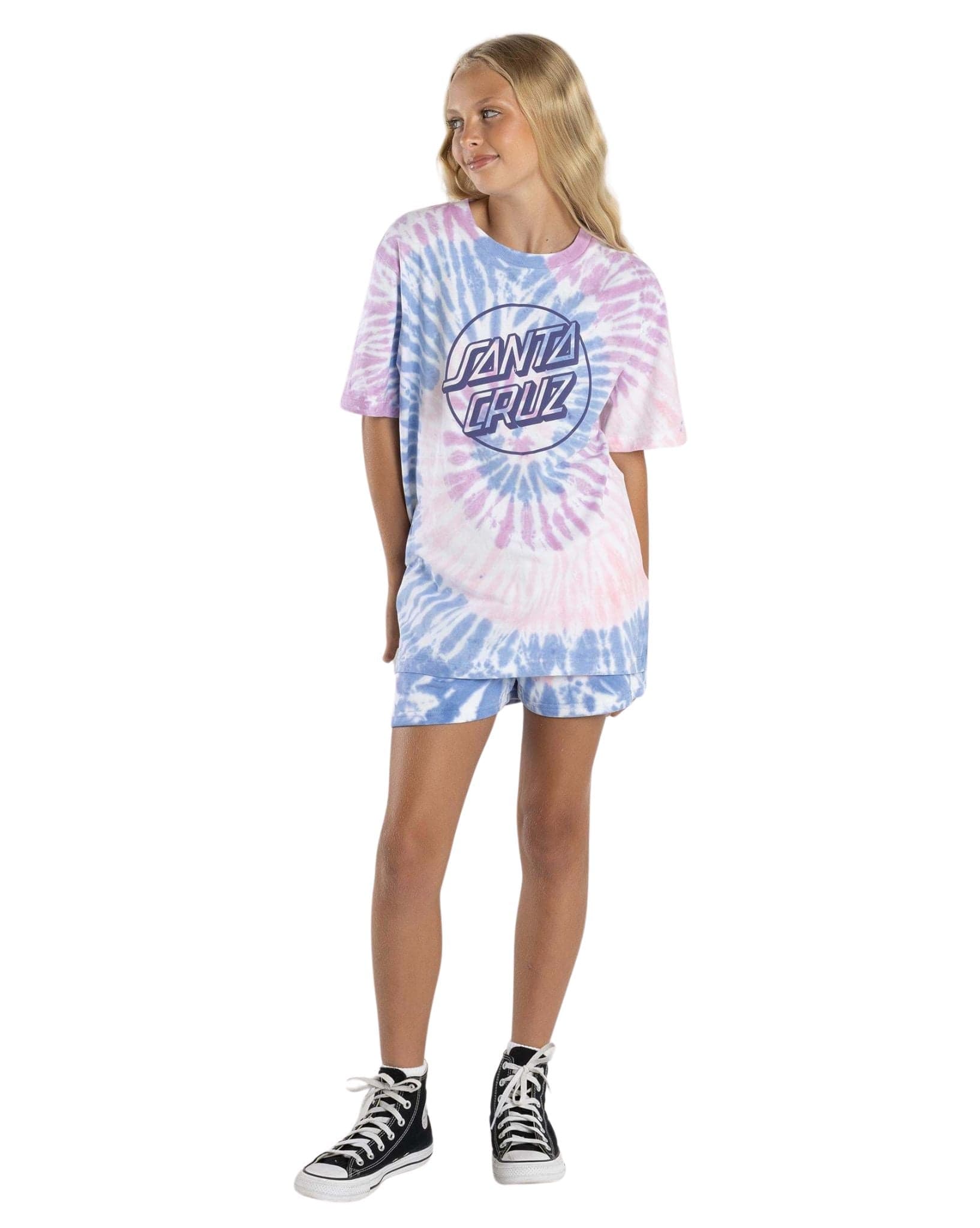 Santa Cruz Girls Opus Dot Front Tee SS Big Brother Fit Tee