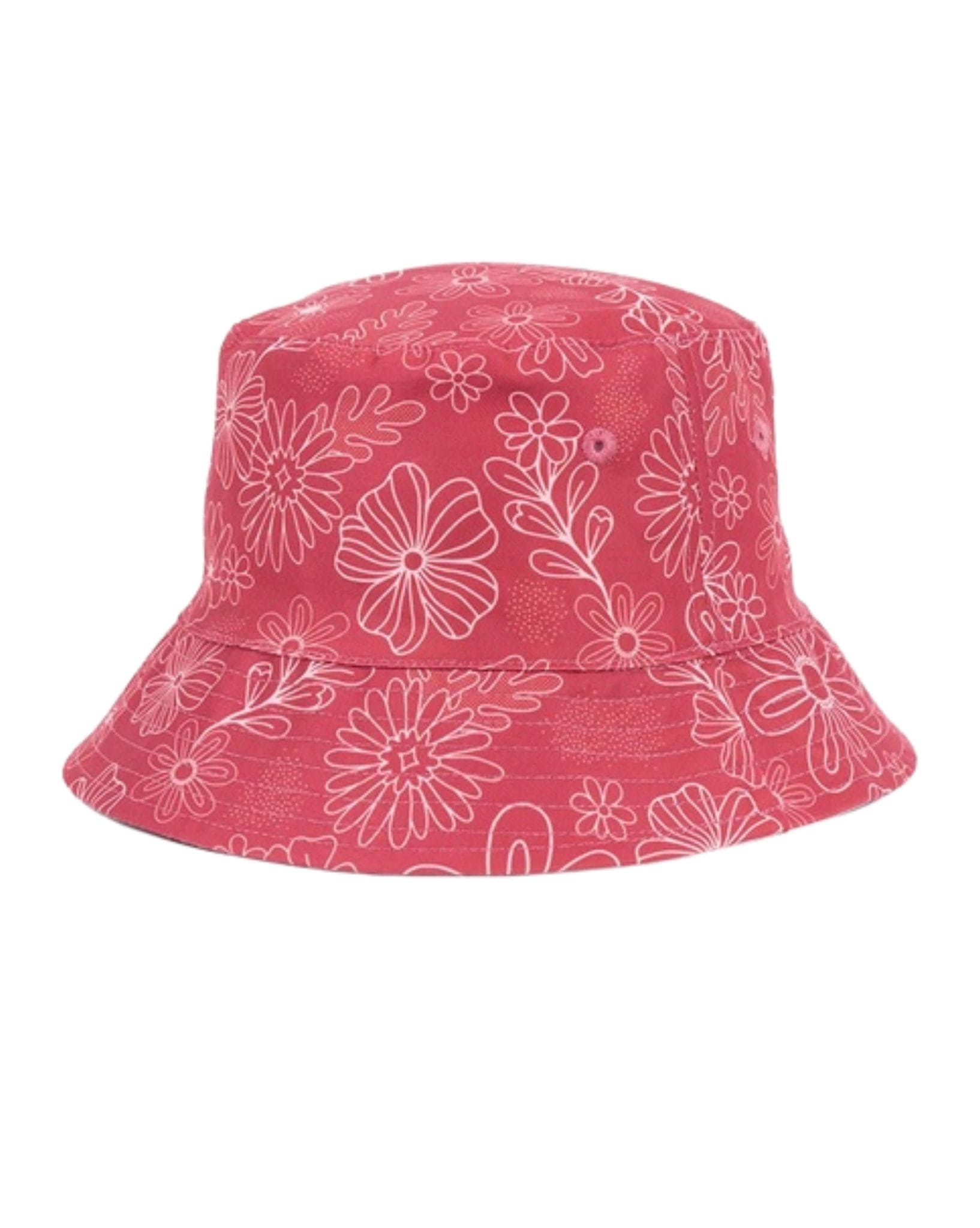 Santa Cruz Girls Vibes Repeat Mono Bucket Hat - Rose