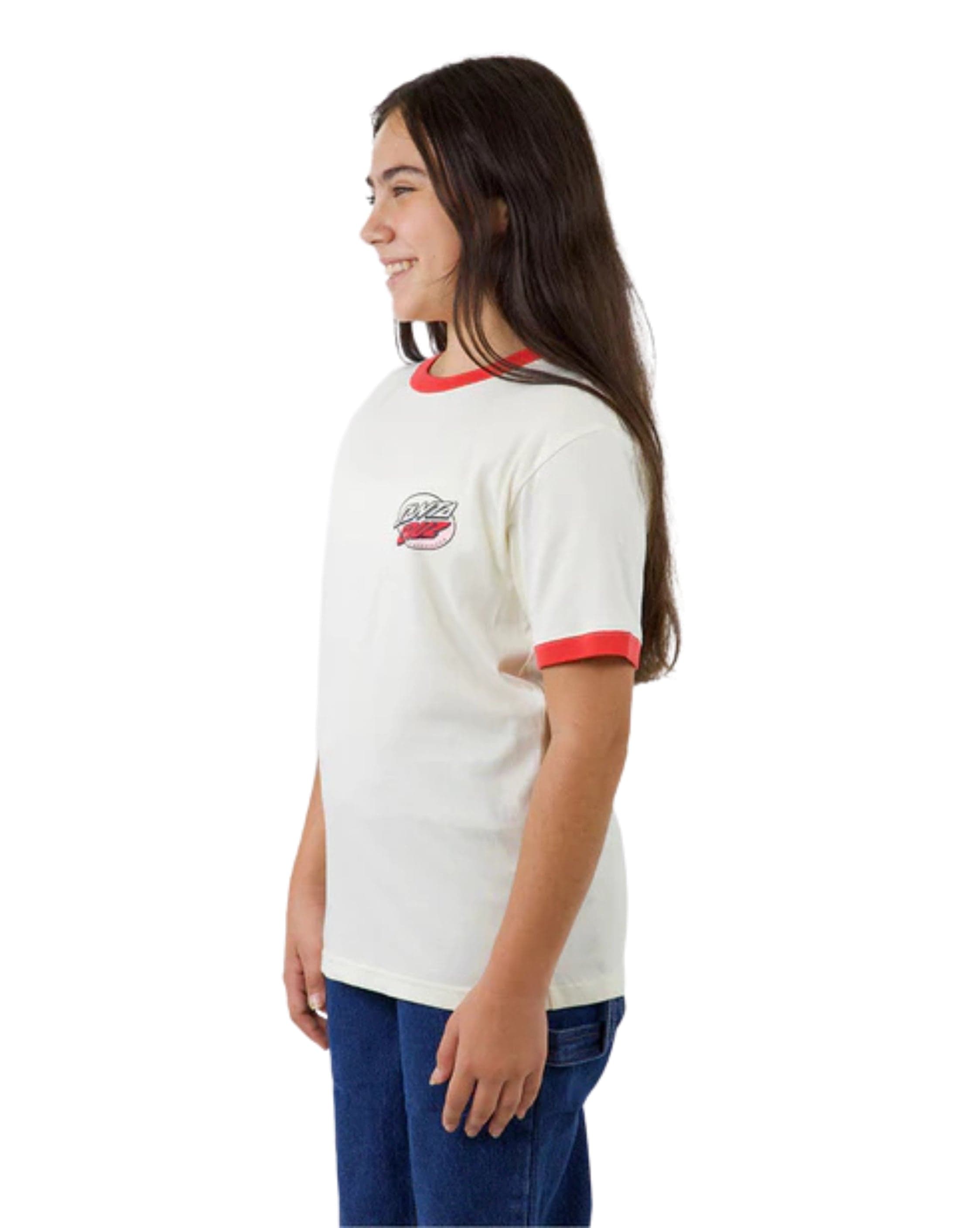Santa Cruz Mushroom Wave Dot Splice Santa Cruz Girls Oversized T-Shirt