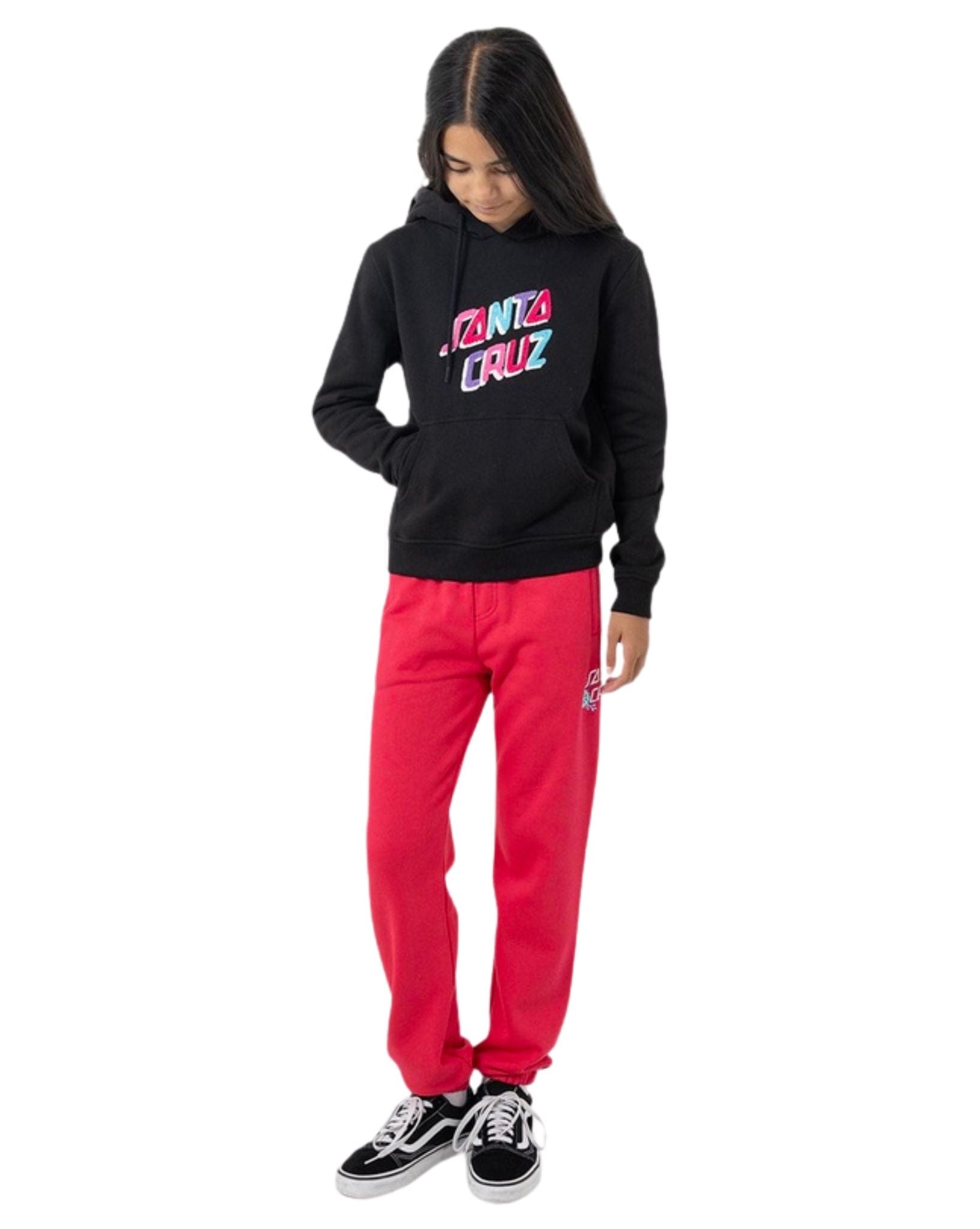 Santa Cruz Spirit Stack Strip Front Hoodie - Black
