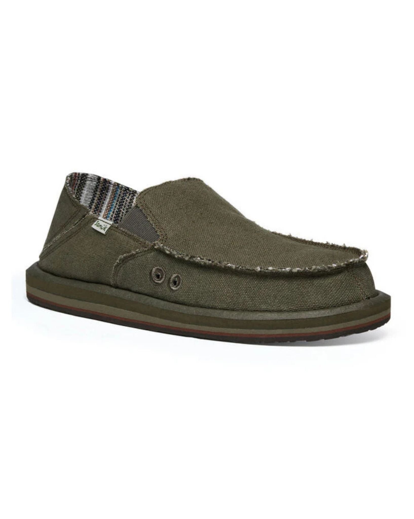 Sanuk Mens Vagabond St Hemp Shoes