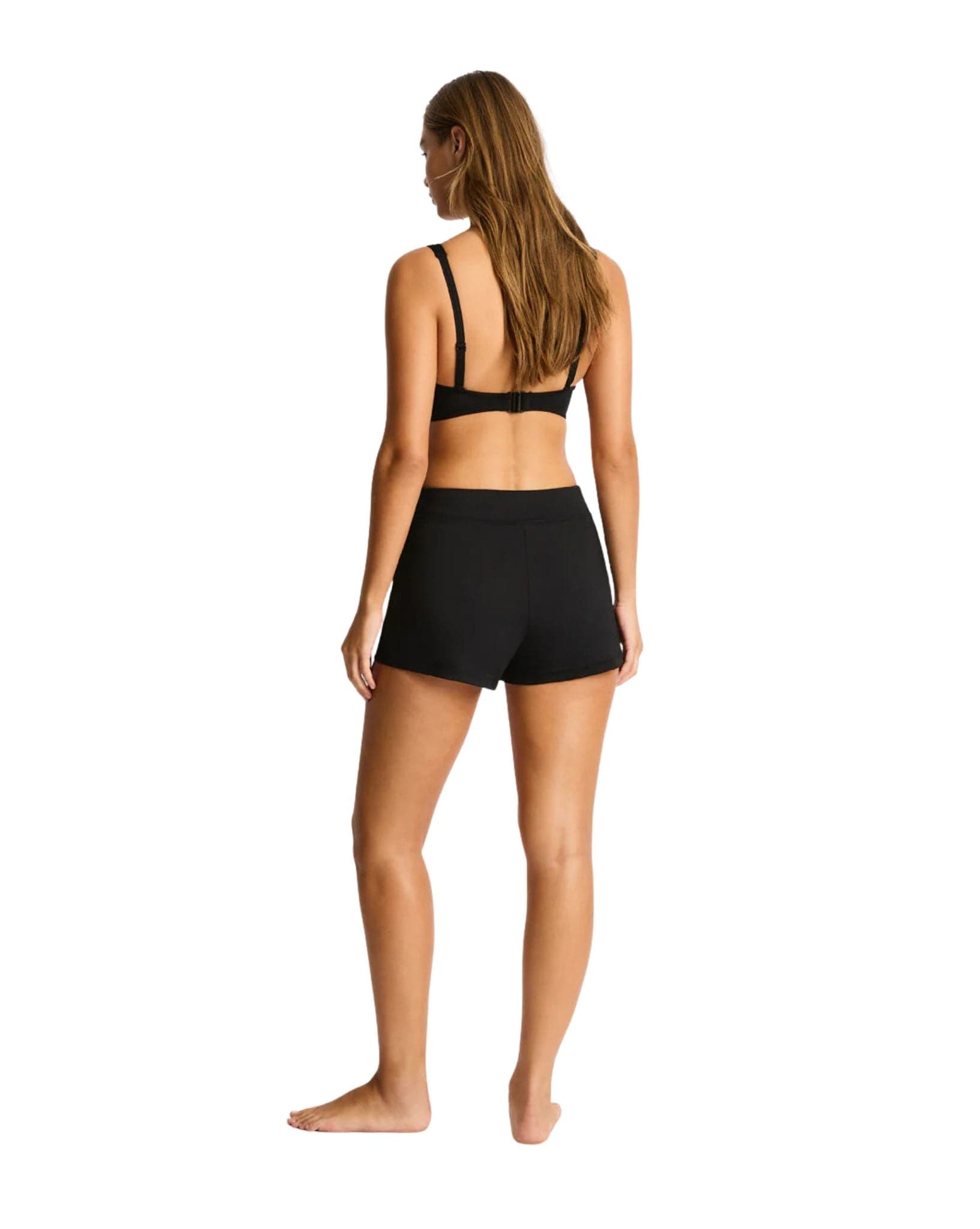 Sea Level Essentials Cross Front Multifit Bra Top