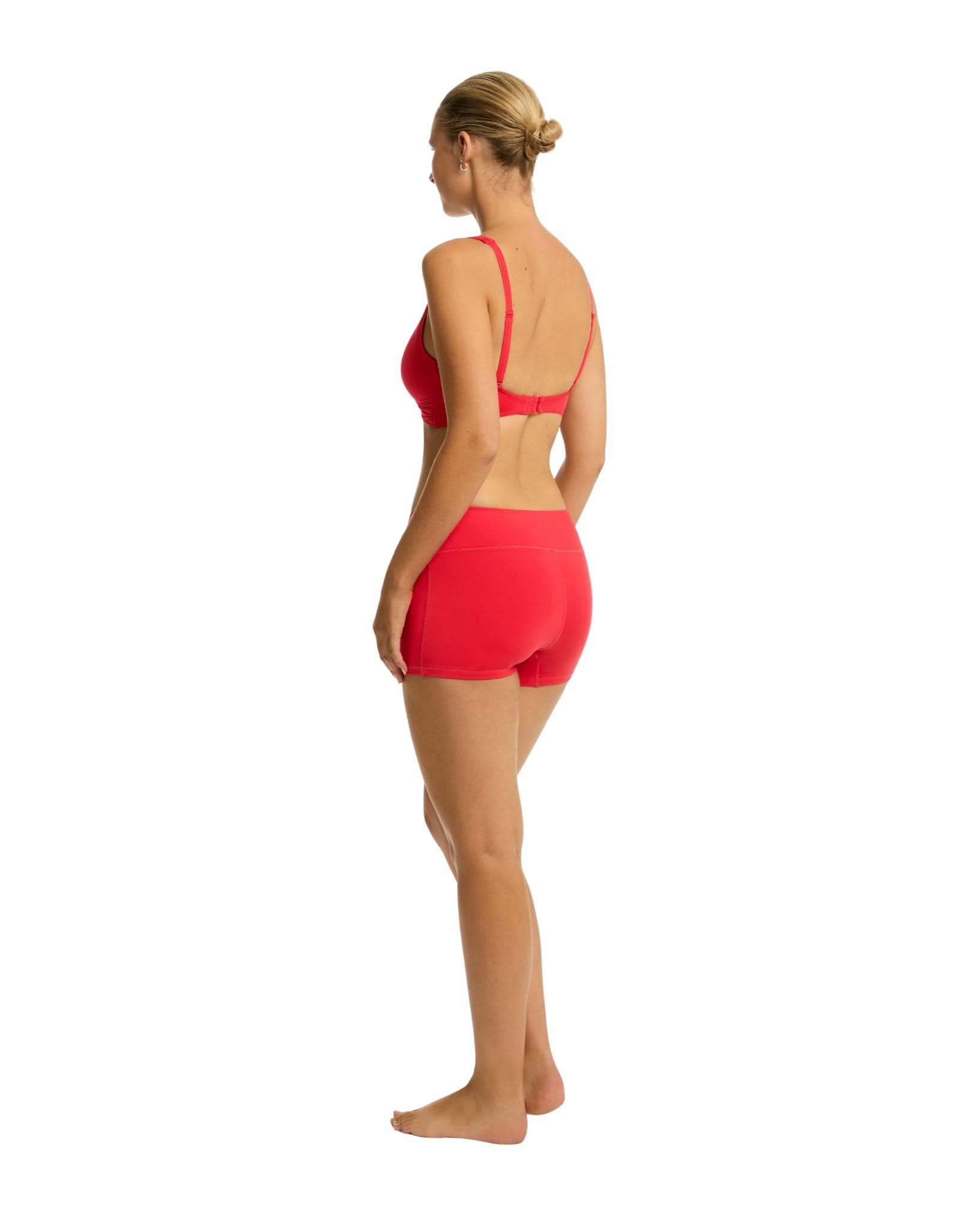Sea Level Essentials Cross Front Multifit Bra Top