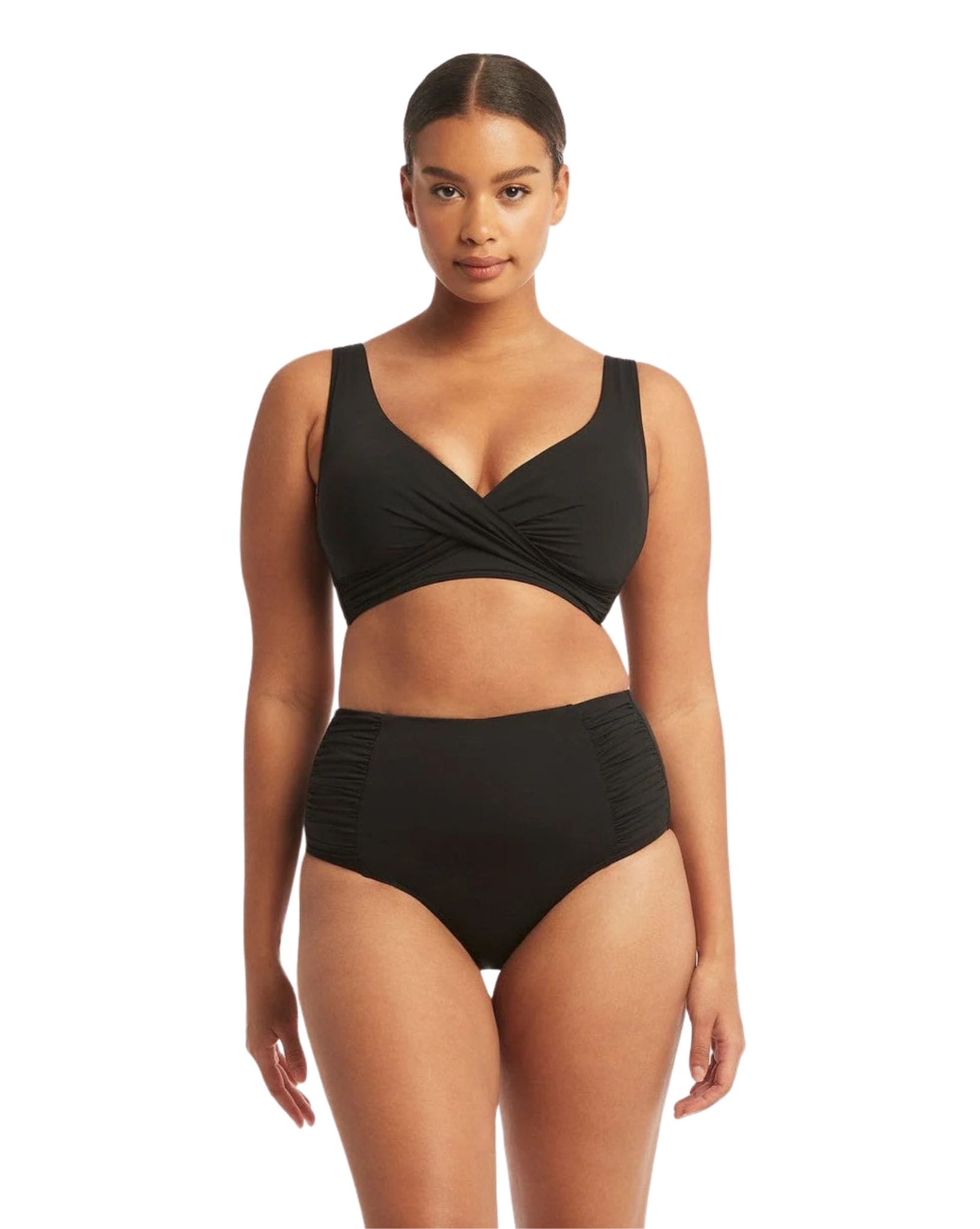 Sea Level Essentials Gathered Side High Waist Pant