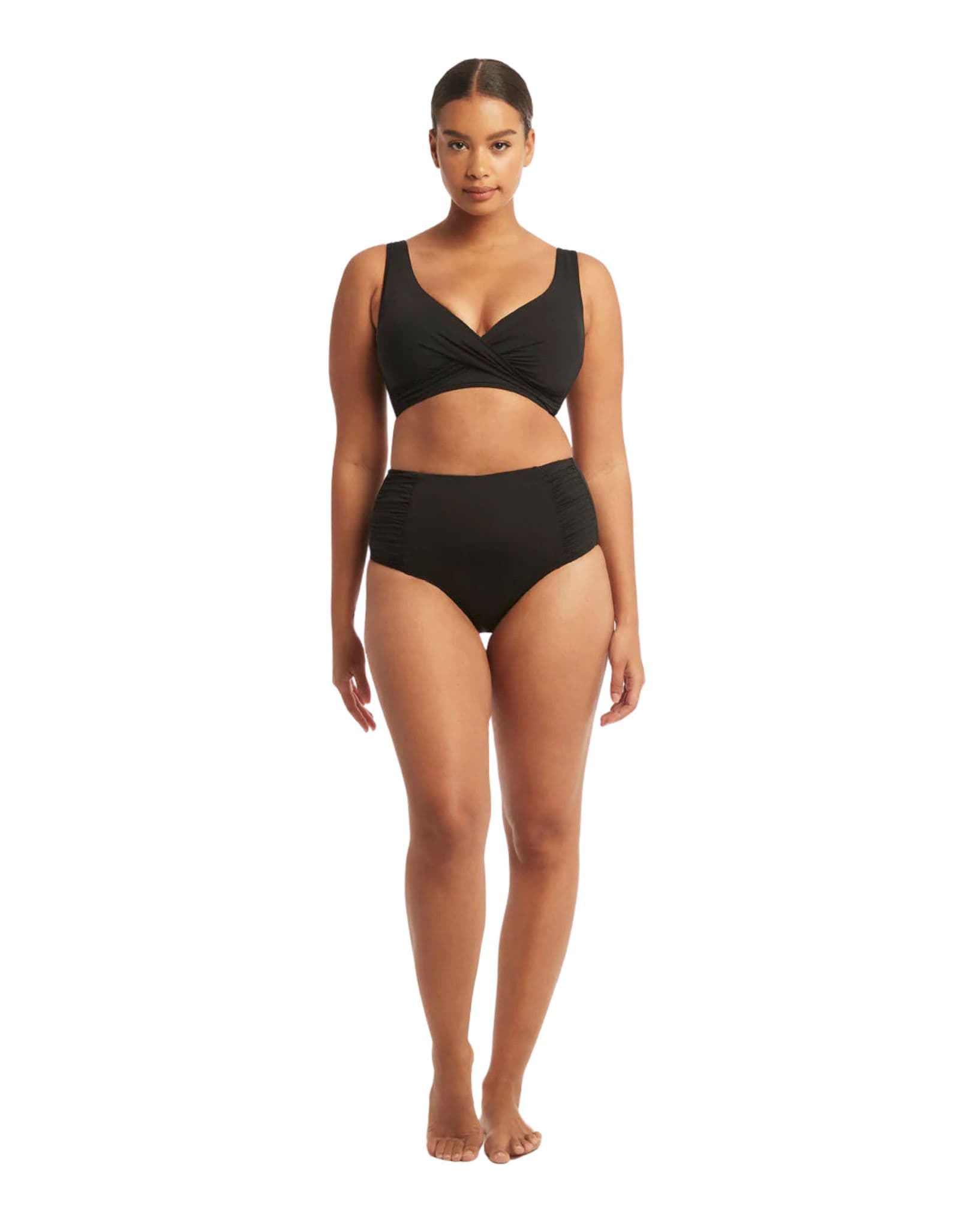 Sea Level Essentials Gathered Side High Waist Pant