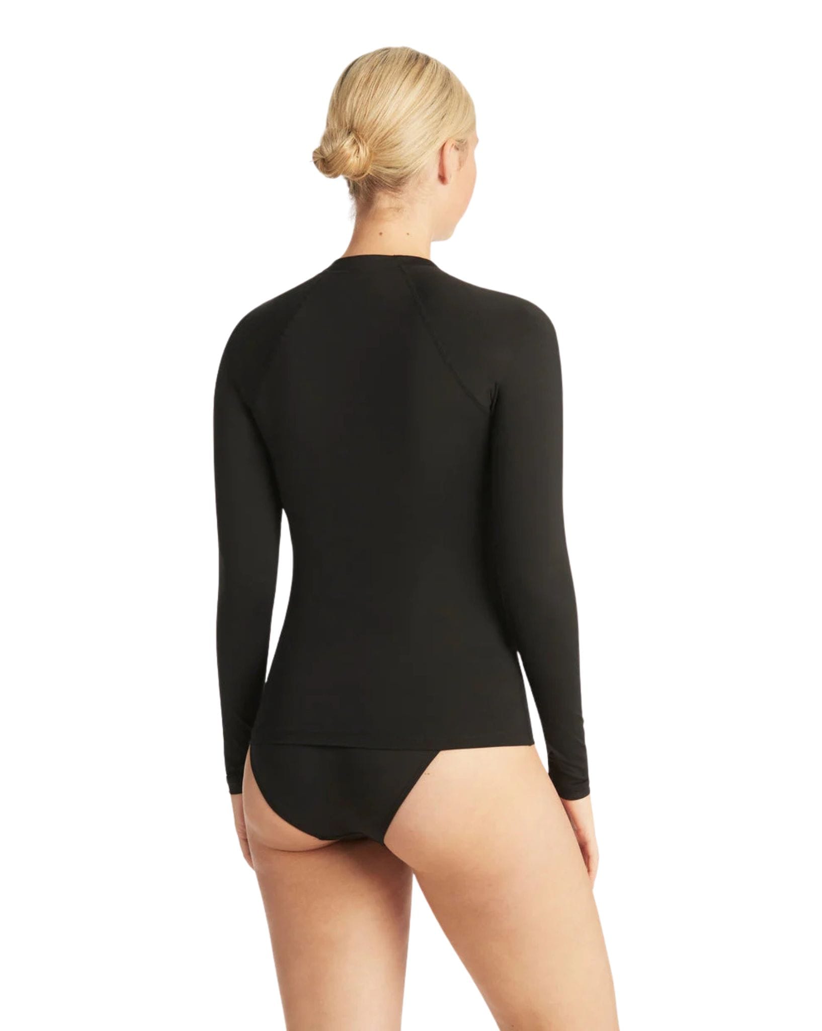 Sea Level Essentials Long Sleeve Rash Vest-Full Zipper