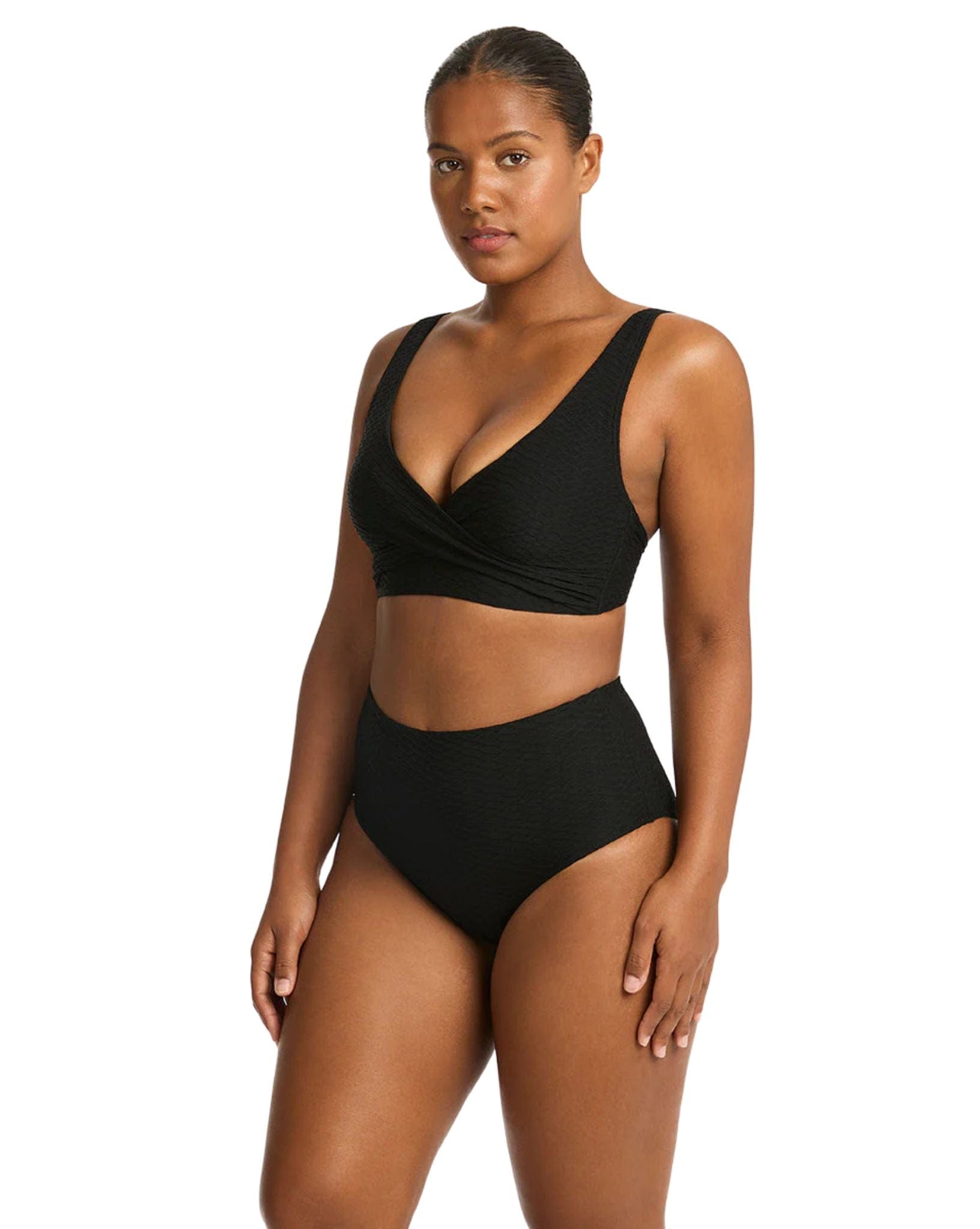 Sea Level Honeycomb Wrap High Waist Pant