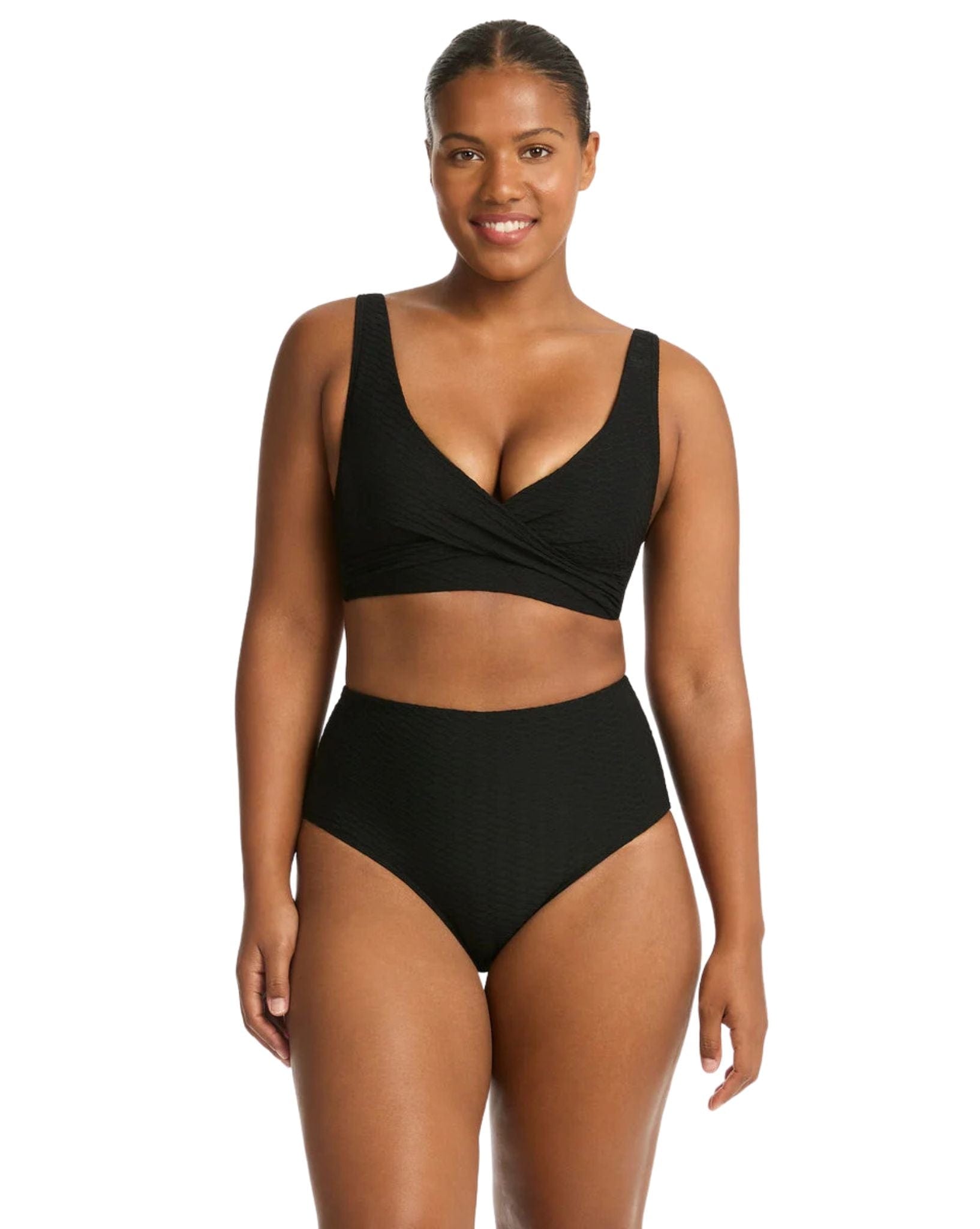Sea Level Honeycomb Wrap High Waist Pant