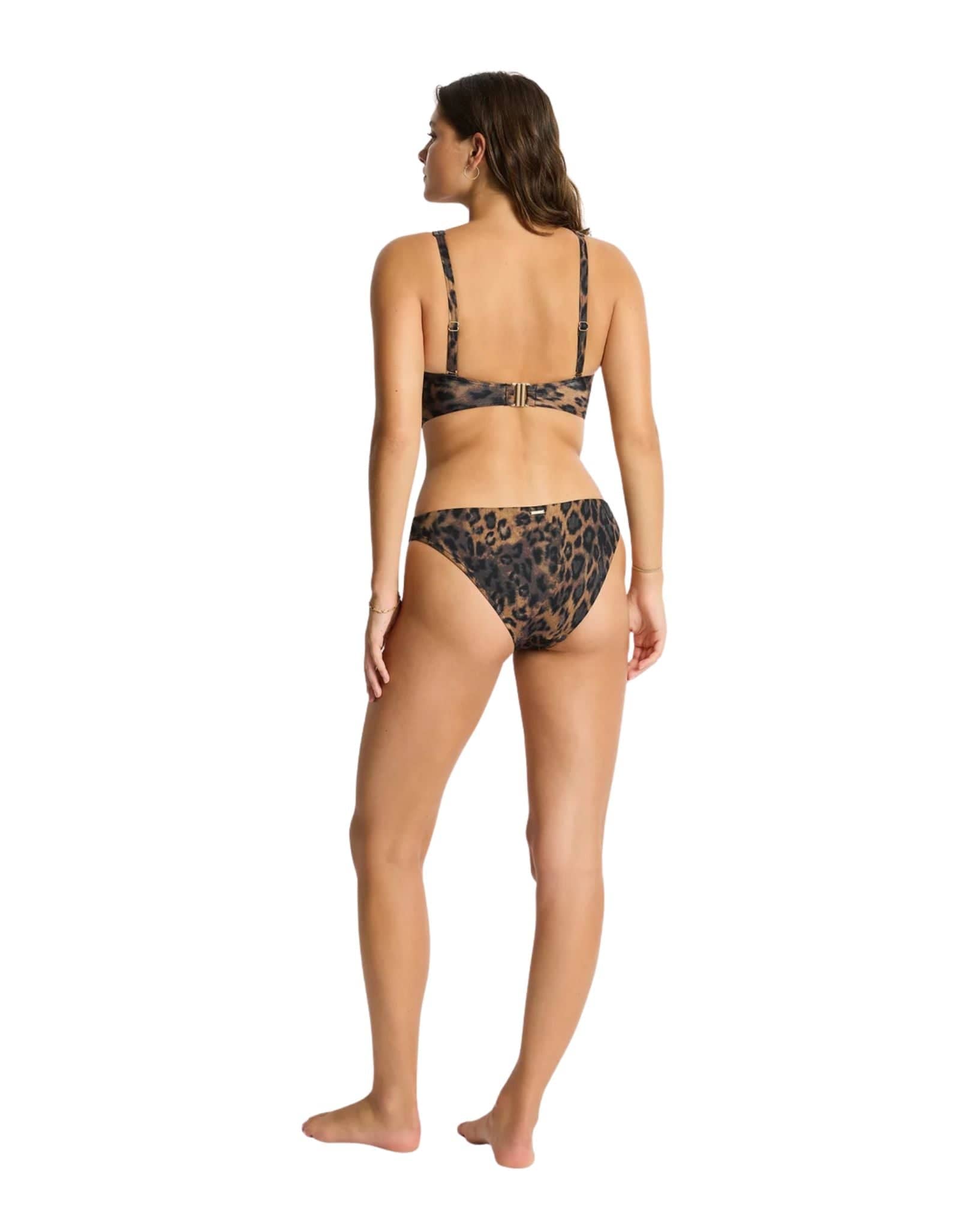Sea Level Savanna Cross Front Multifit Bra Top