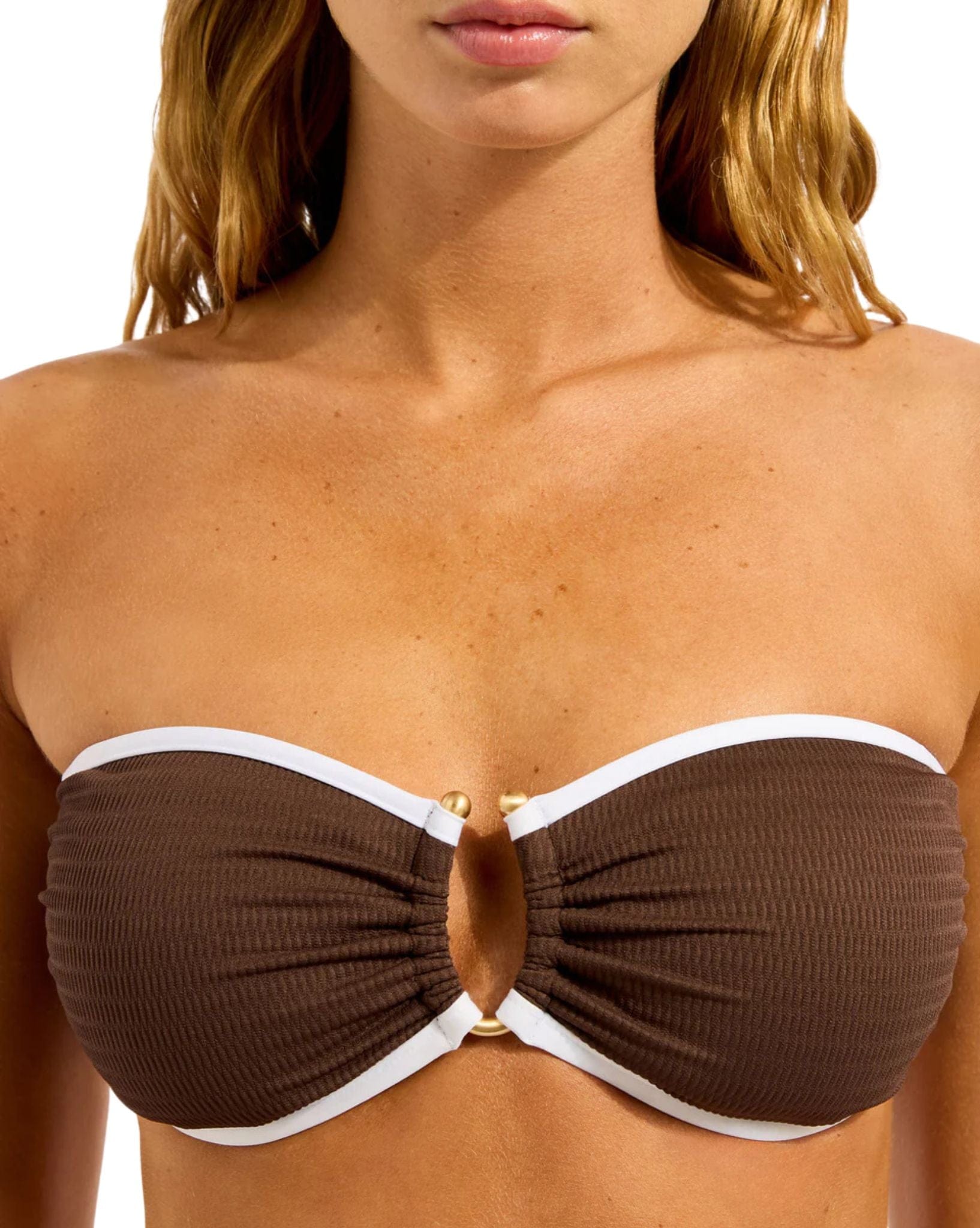 Seafolly Beach Bound Ring Front Bandeau