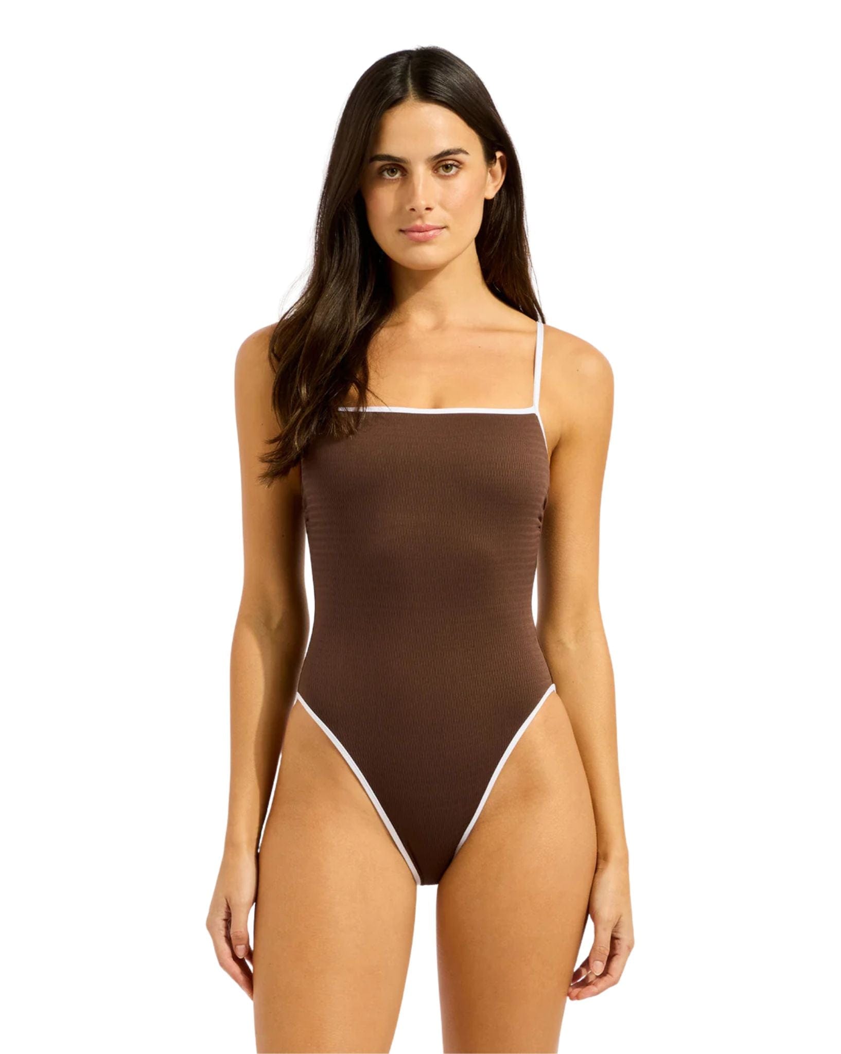 Seafolly Beach Bound-Square Neck One Piece