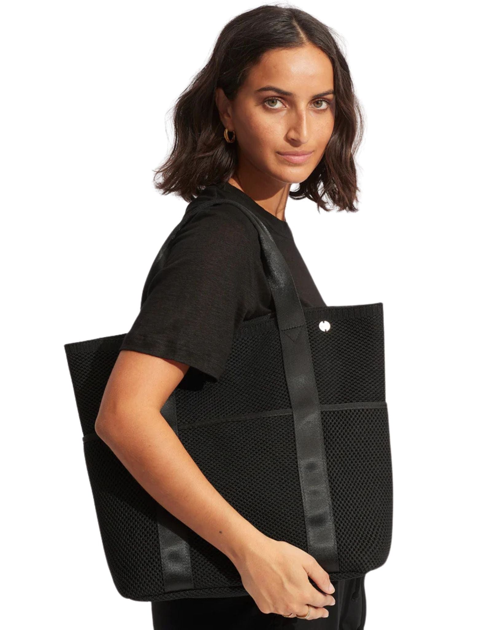 Seafolly Carried Away Mesh Carry Bag - Black