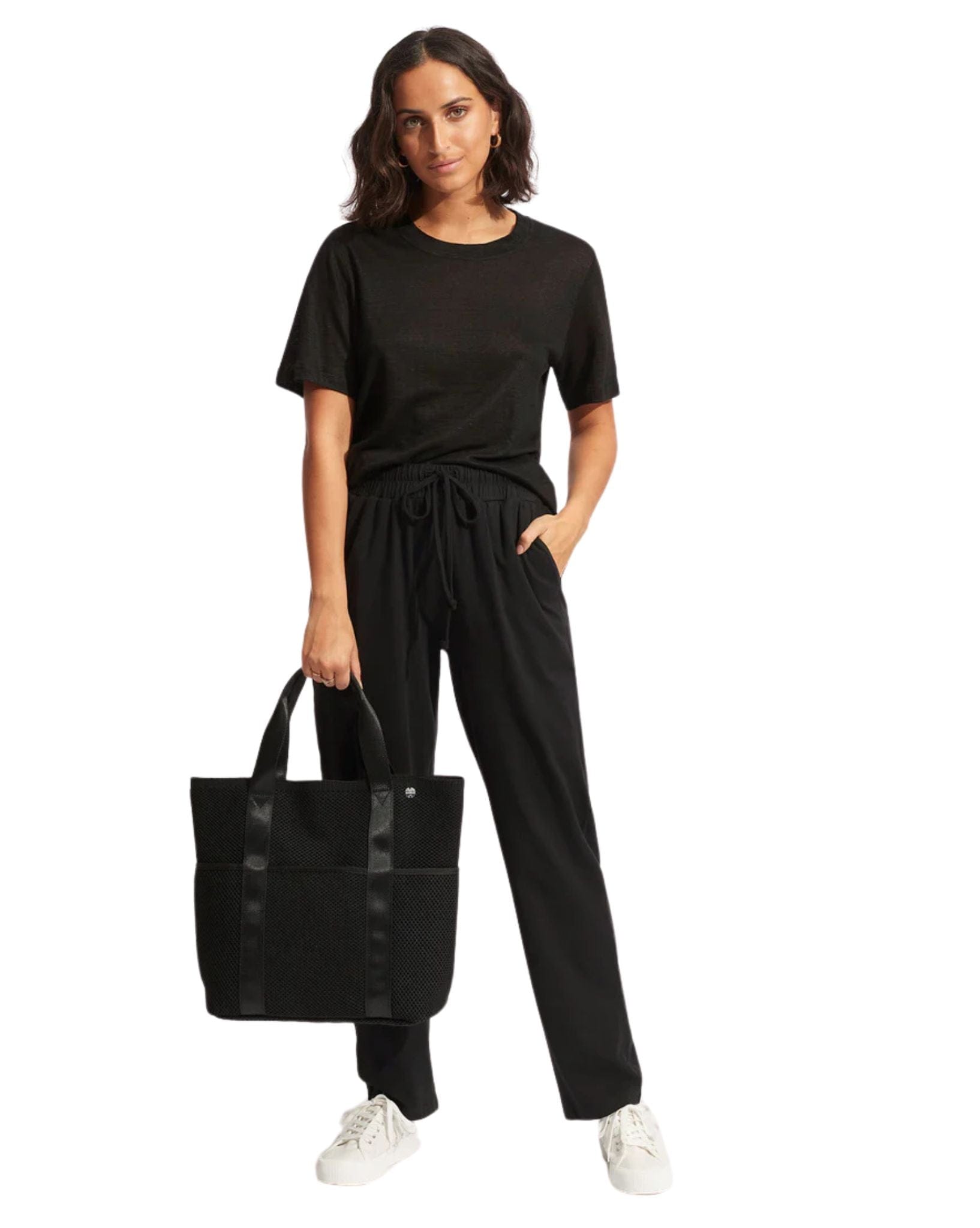 Seafolly Carried Away Mesh Carry Bag - Black