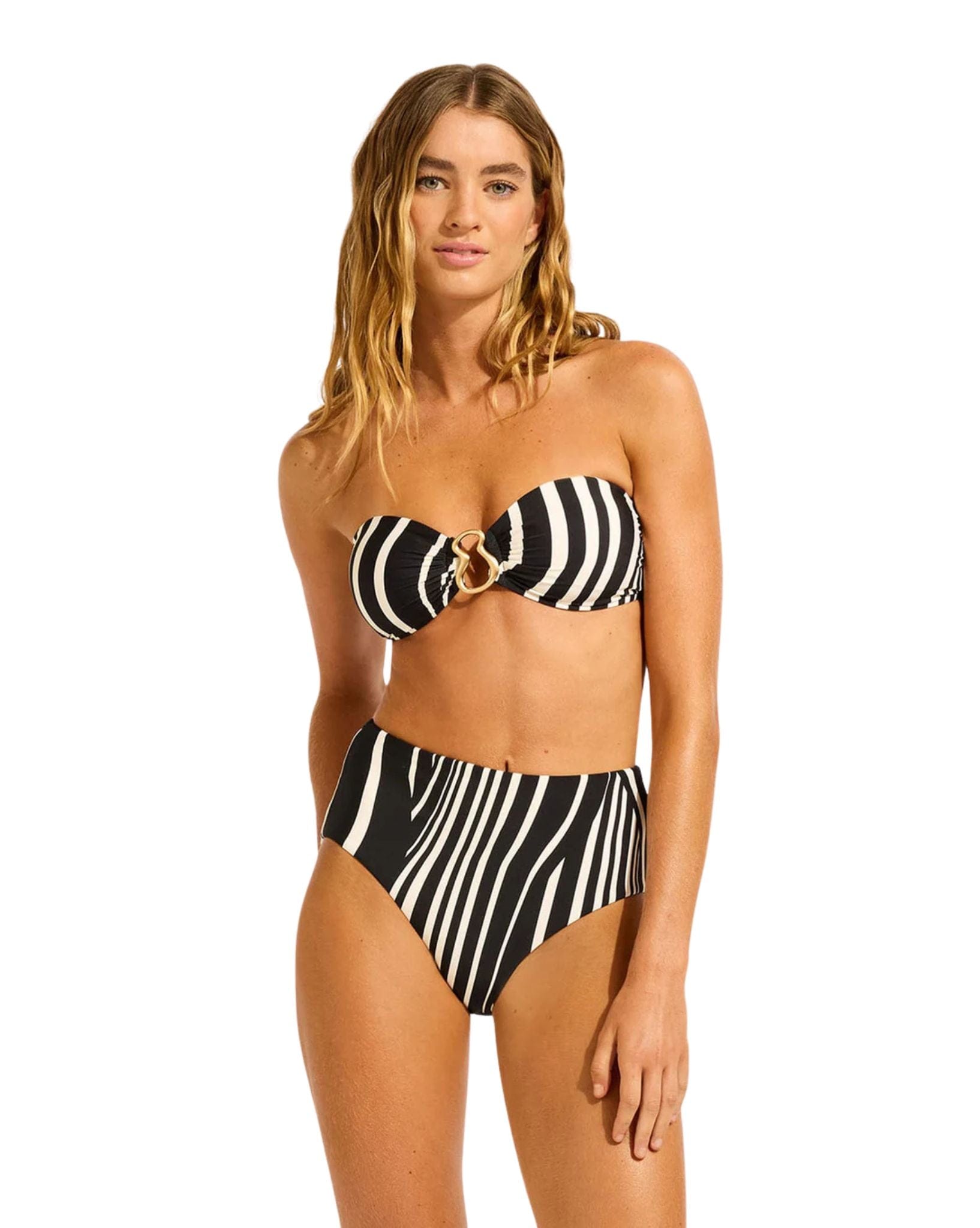 Seafolly Coastline Ring Front Bandeau