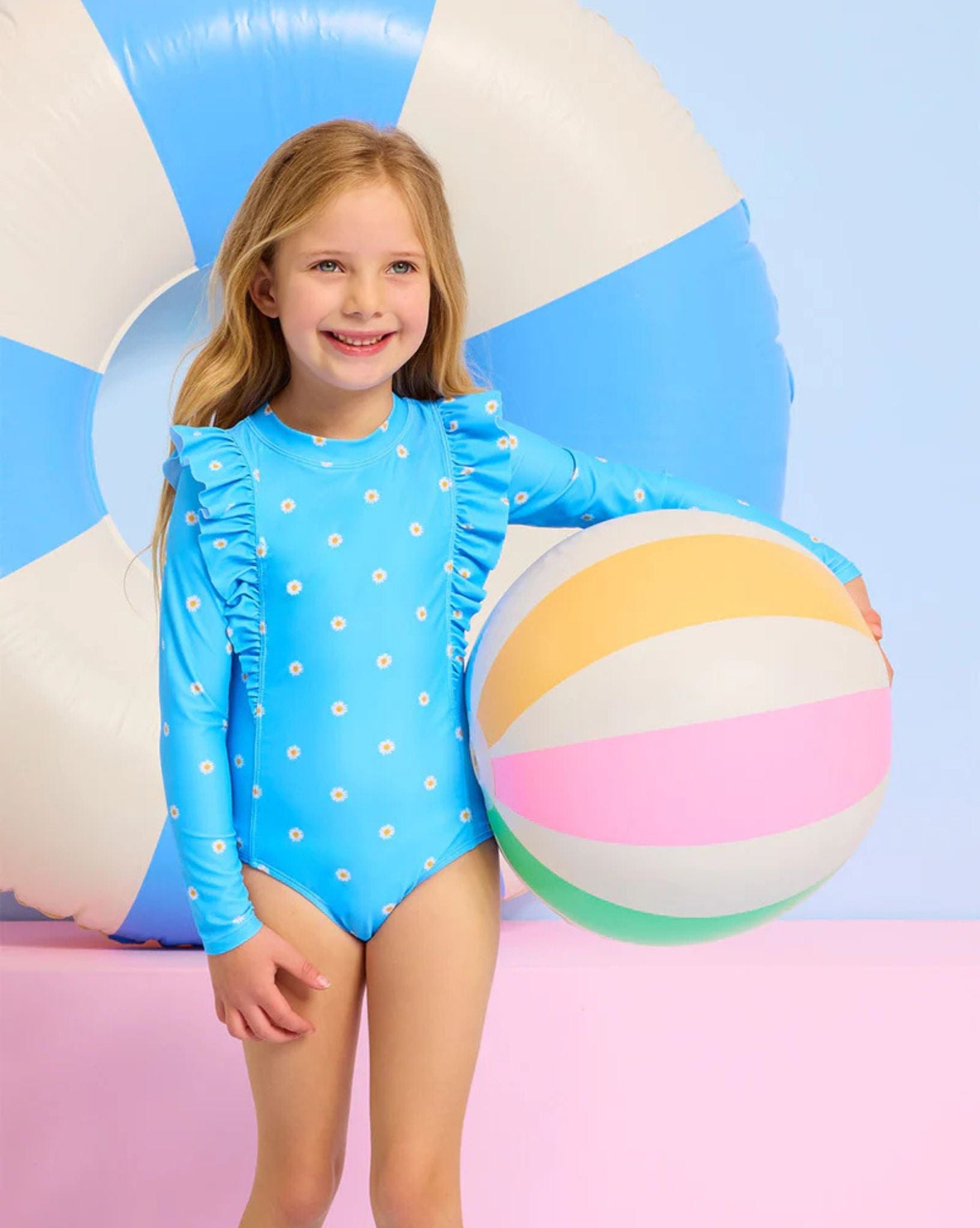 Seafolly Daisy Chain Frill Paddlesuit