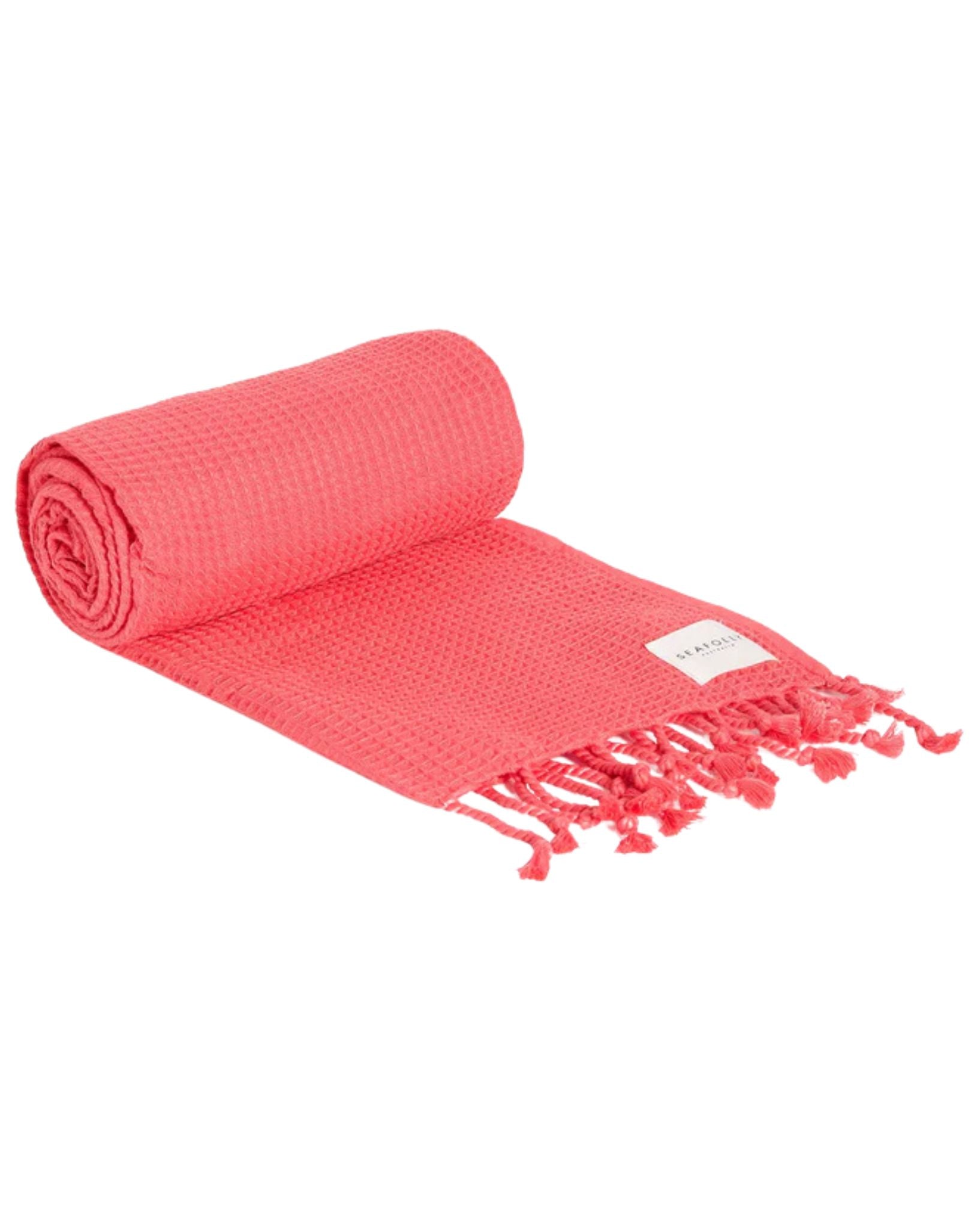 Seafolly Fringe Benefits Waffle Beach Towel Set