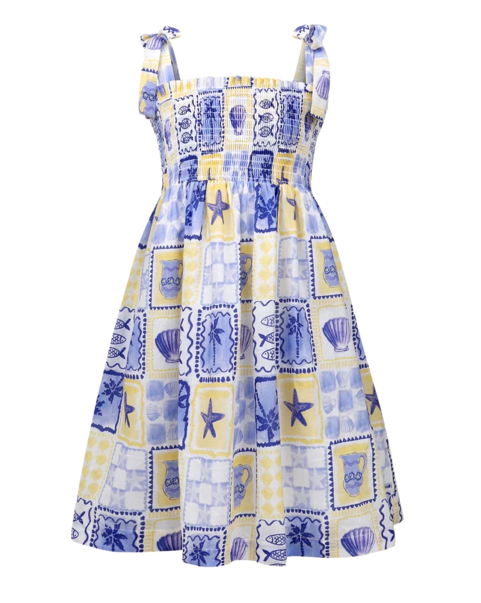 Seafolly Girls Palma Yardage Shirred Dress