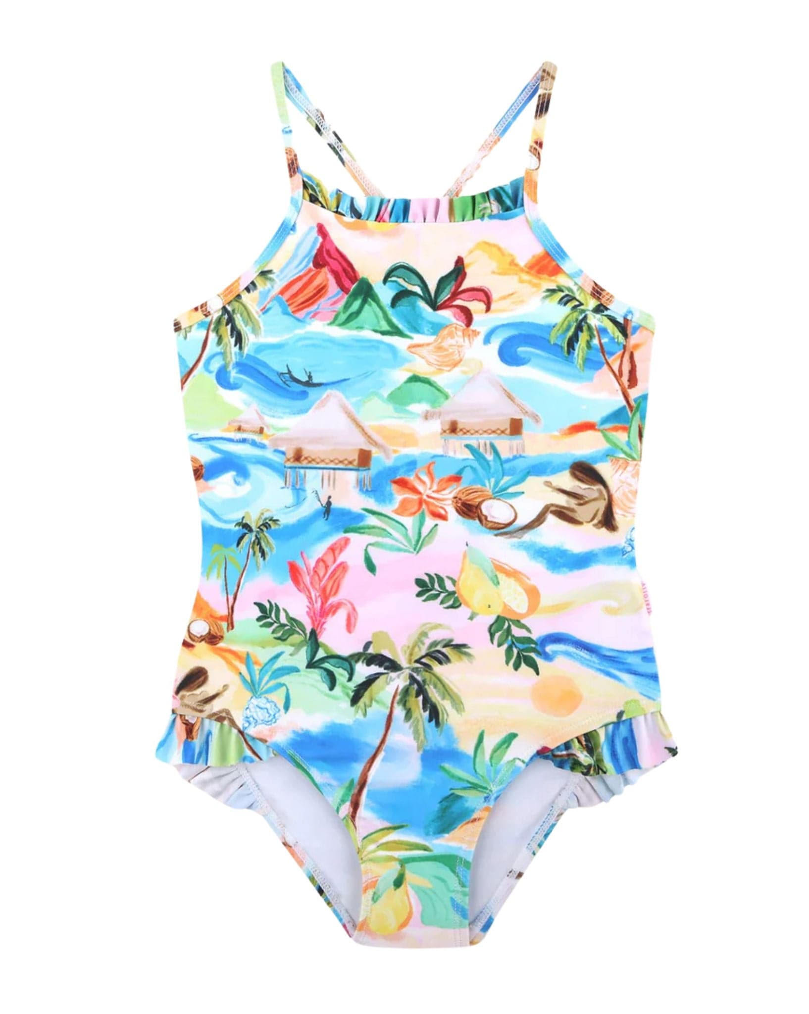 Seafolly Girls South Pacific Frill One Piece