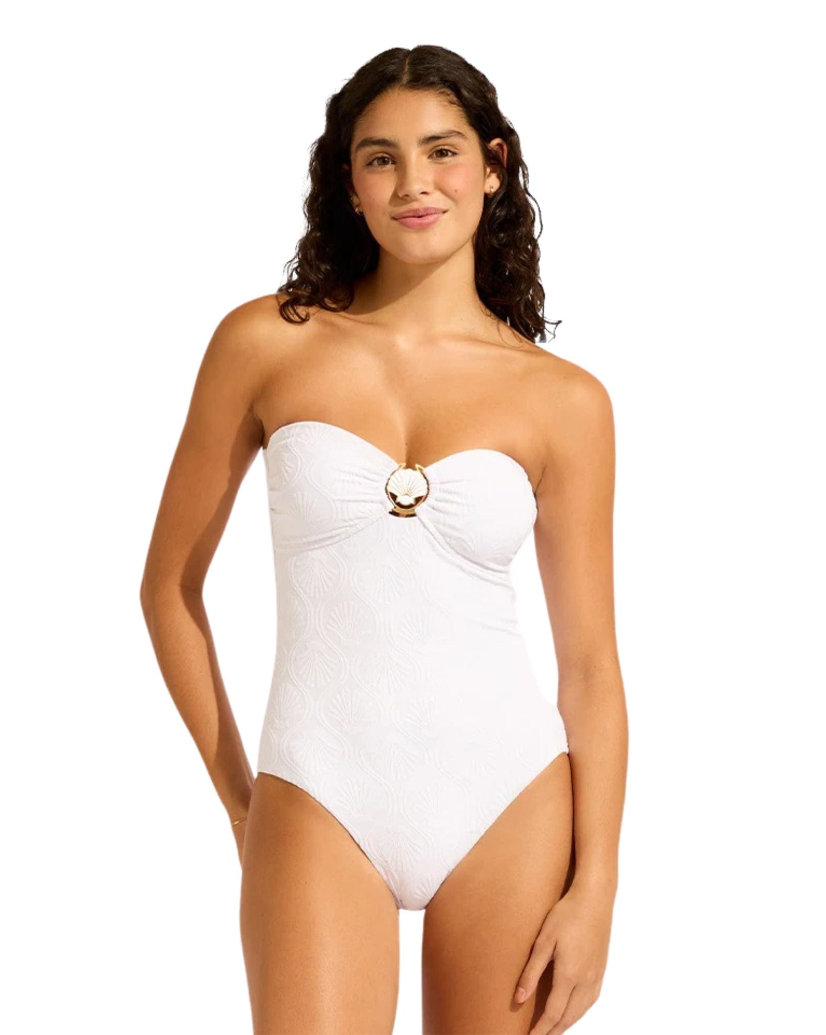 Seafolly Luna Ring Front Bandeau One Piece