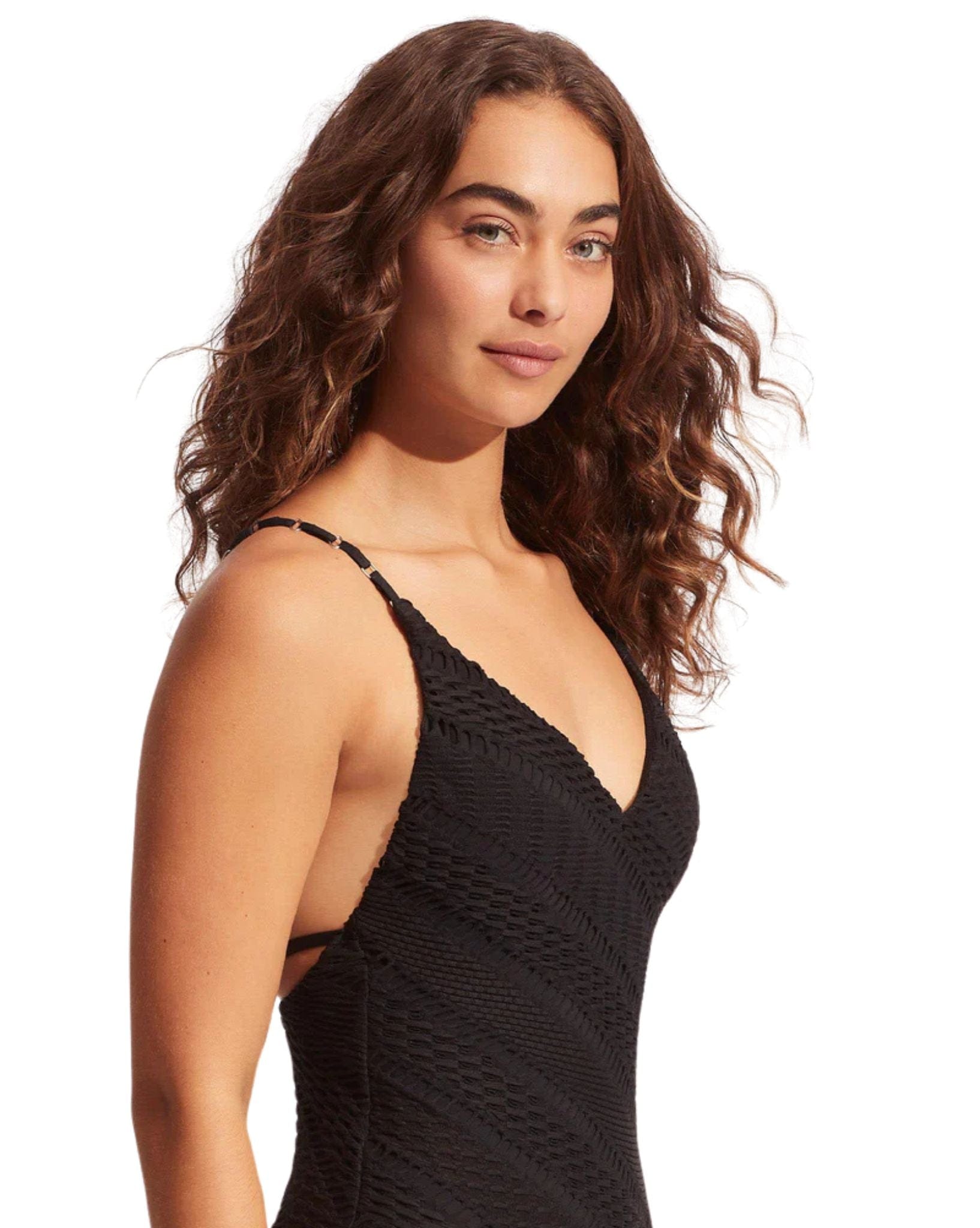 Seafolly Marrakesh V Neck One Piece