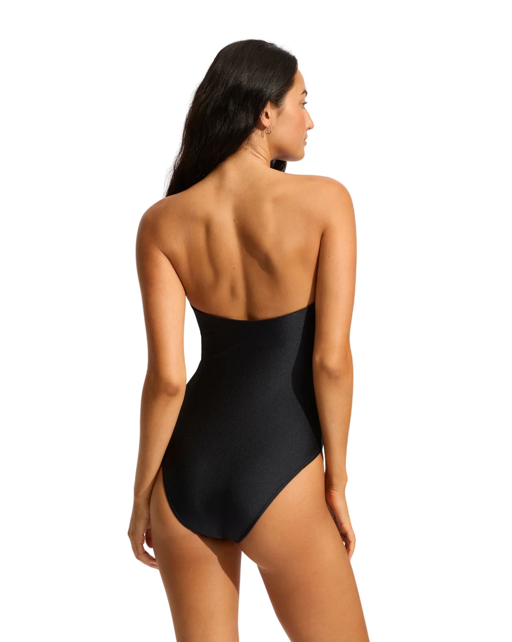 Seafolly Palermo Ring Front Bandeau One Piece