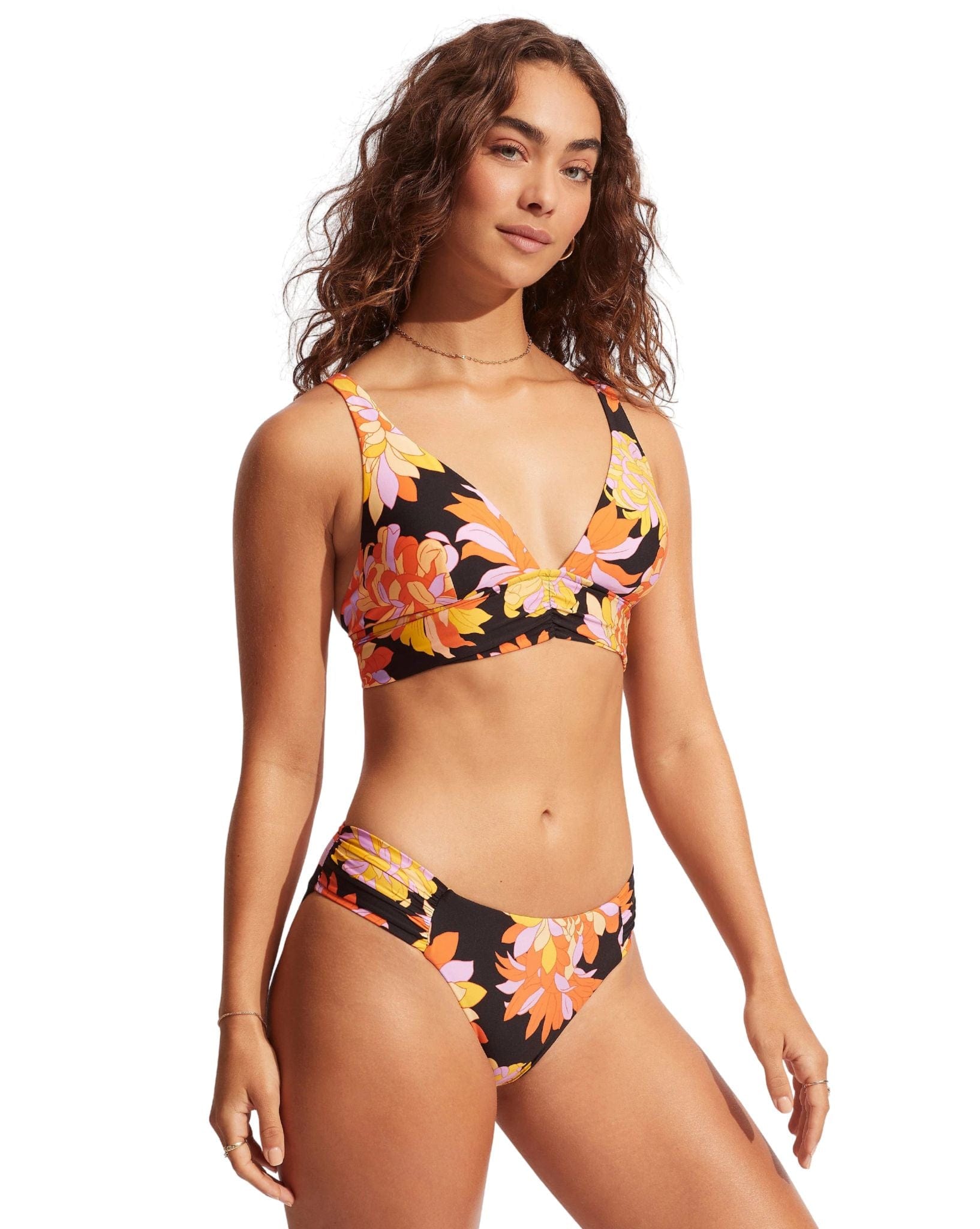 Seafolly Palm Springs Longline Tri - Black