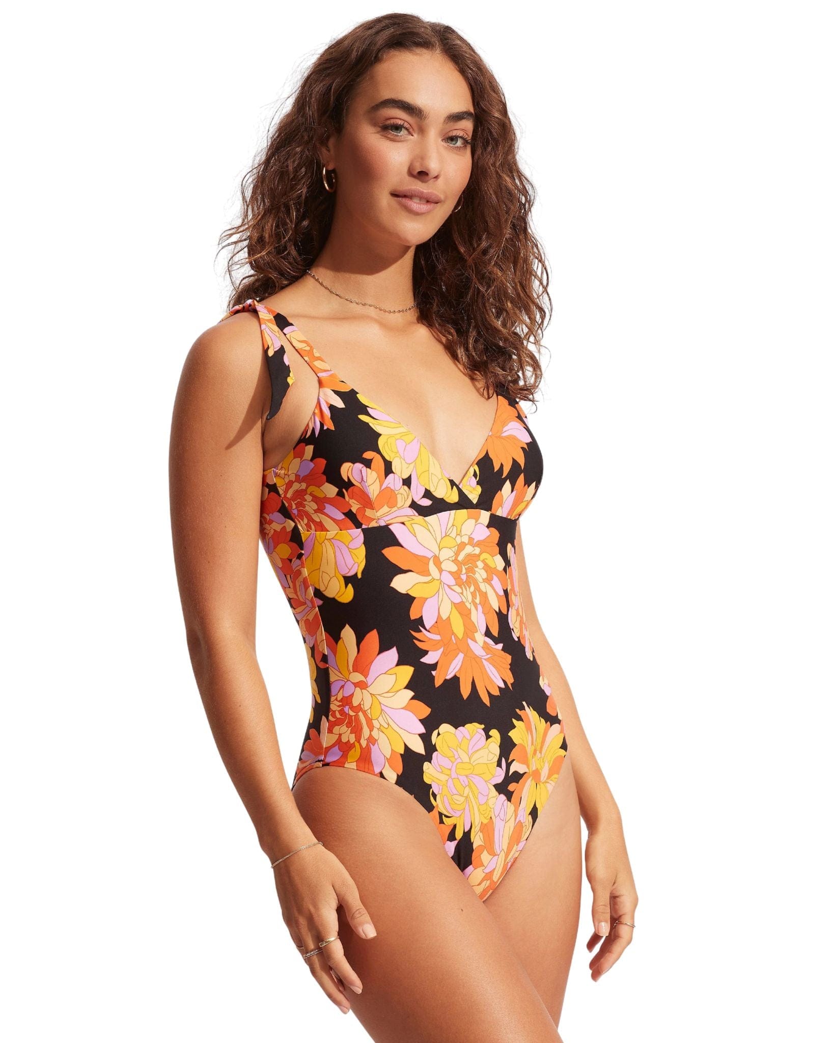 Seafolly Palm Springs Wrap Front One Piece