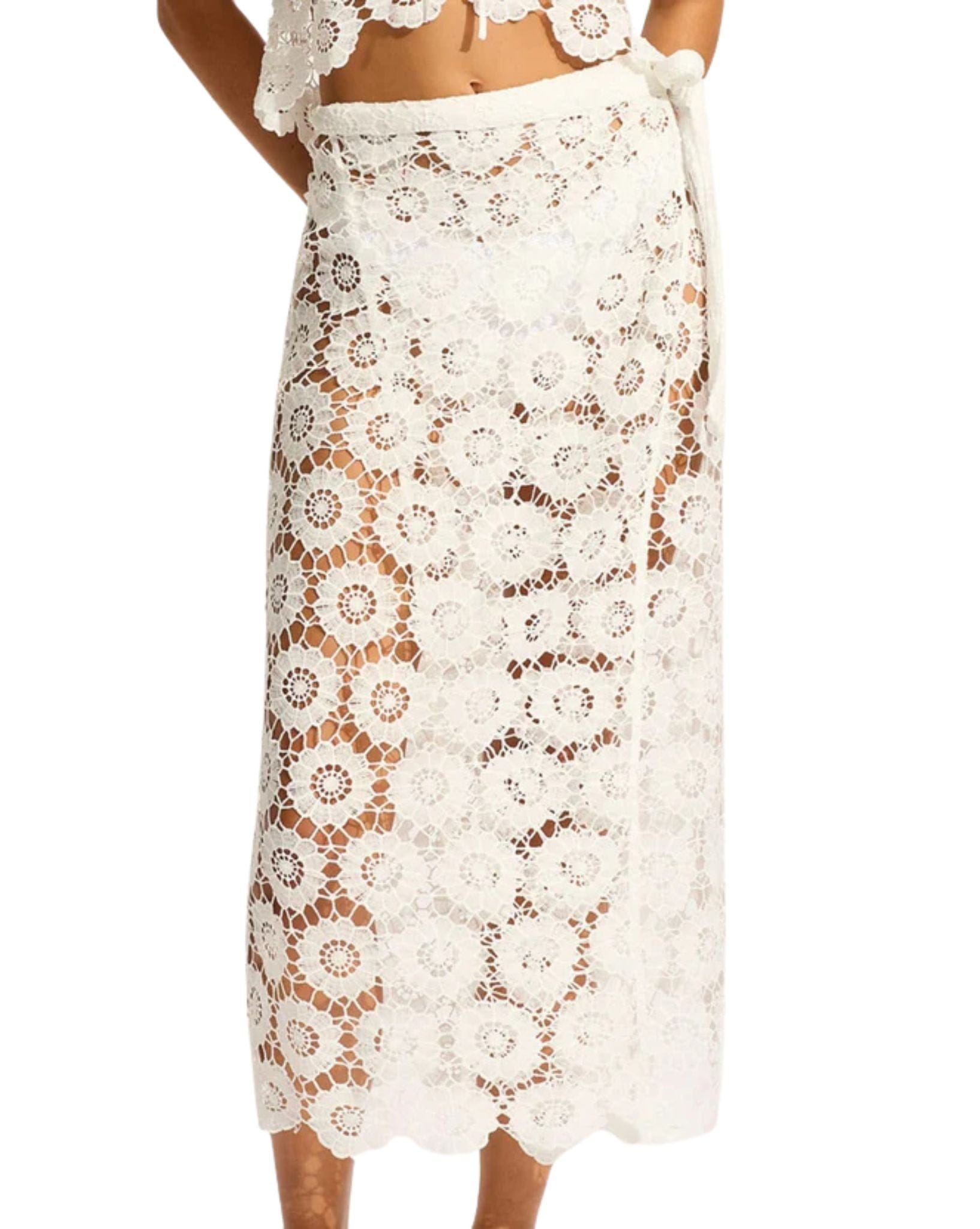 Seafolly Secret Garden-Maxi Wrap Skirt