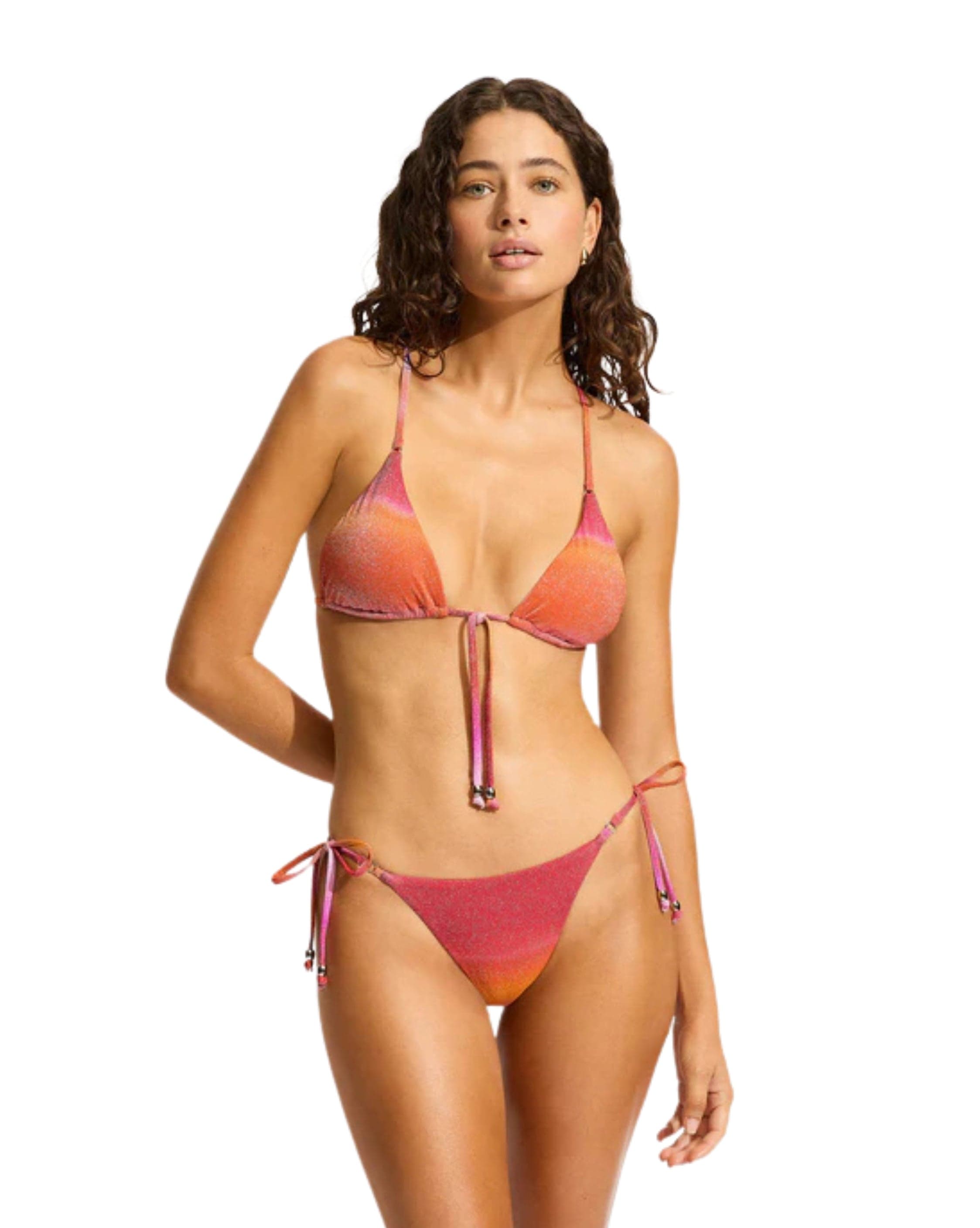 Seafolly Spectrum Tie Side Rio Bikini Bottom
