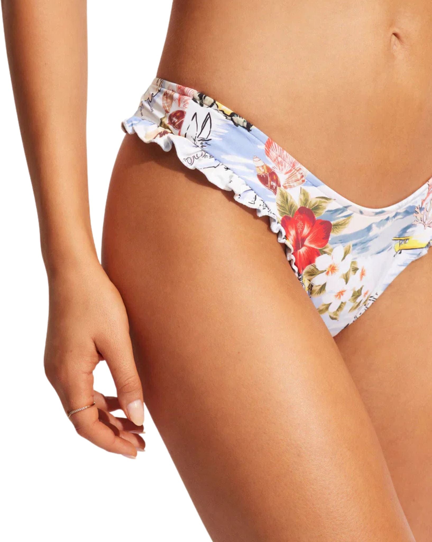 Seafolly Womens Coast To Coast High Cut Rio Pant