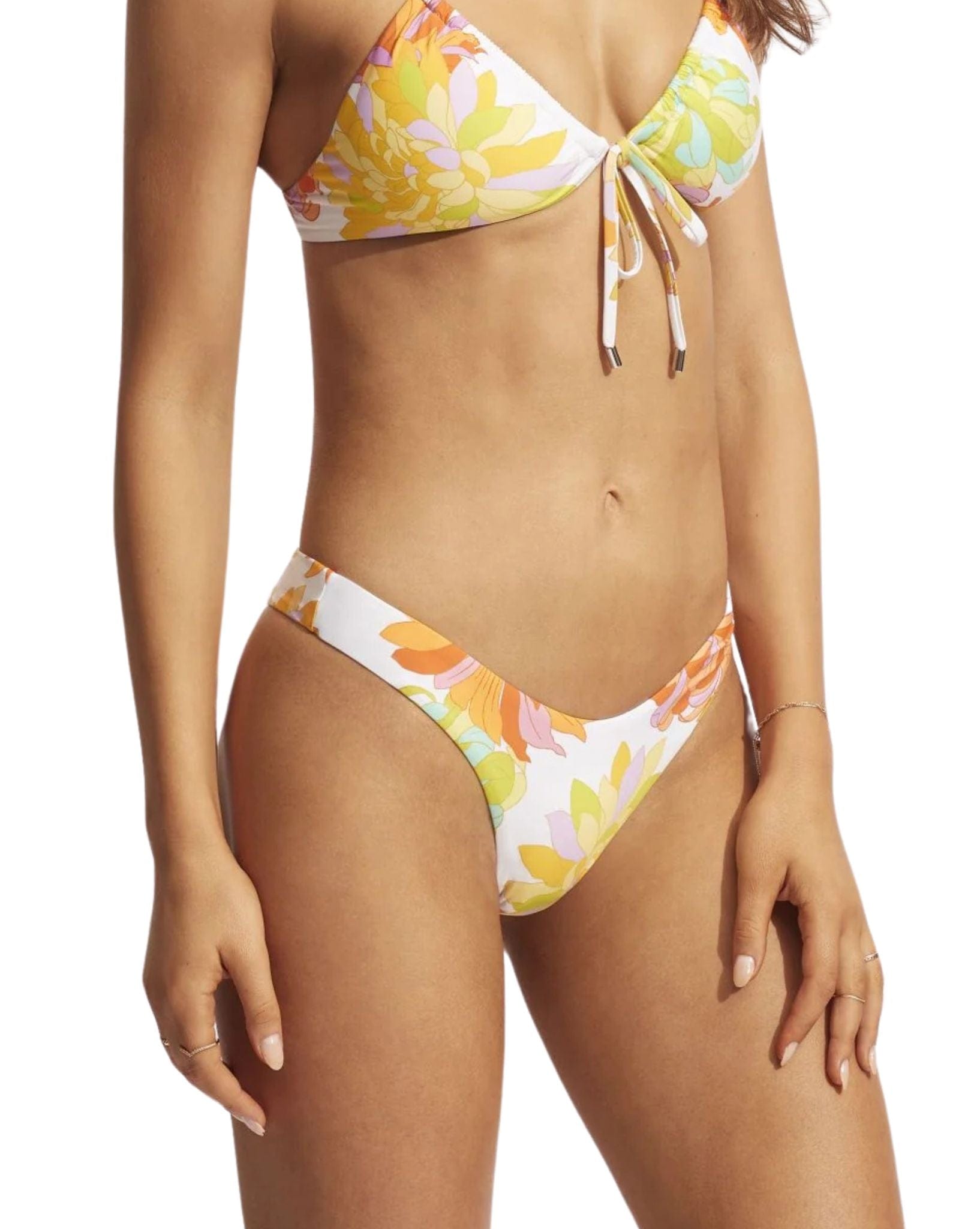 Seafolly Womens Palm Springs High Cut Rio