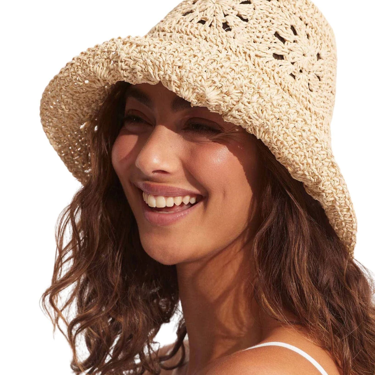 Seafolly Womens Shady Lady Mandalay Crochet Hat